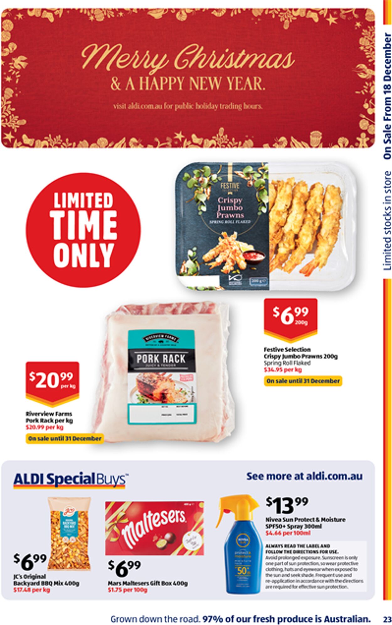 Catalogue Aldi 18.12.2024 - 01.01.2025