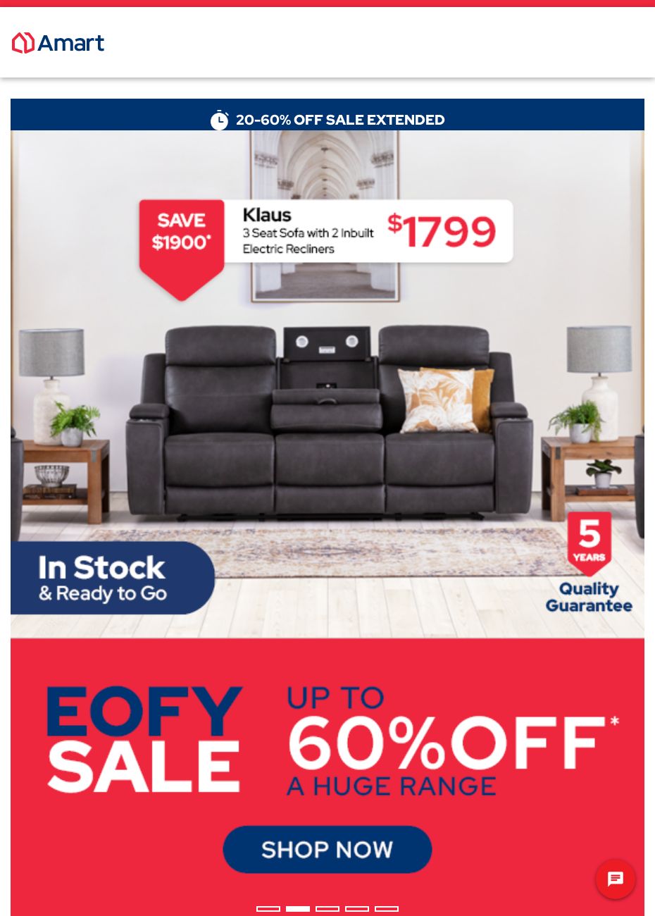 Catalogue Amart Furniture 26.06.2023 - 09.07.2023