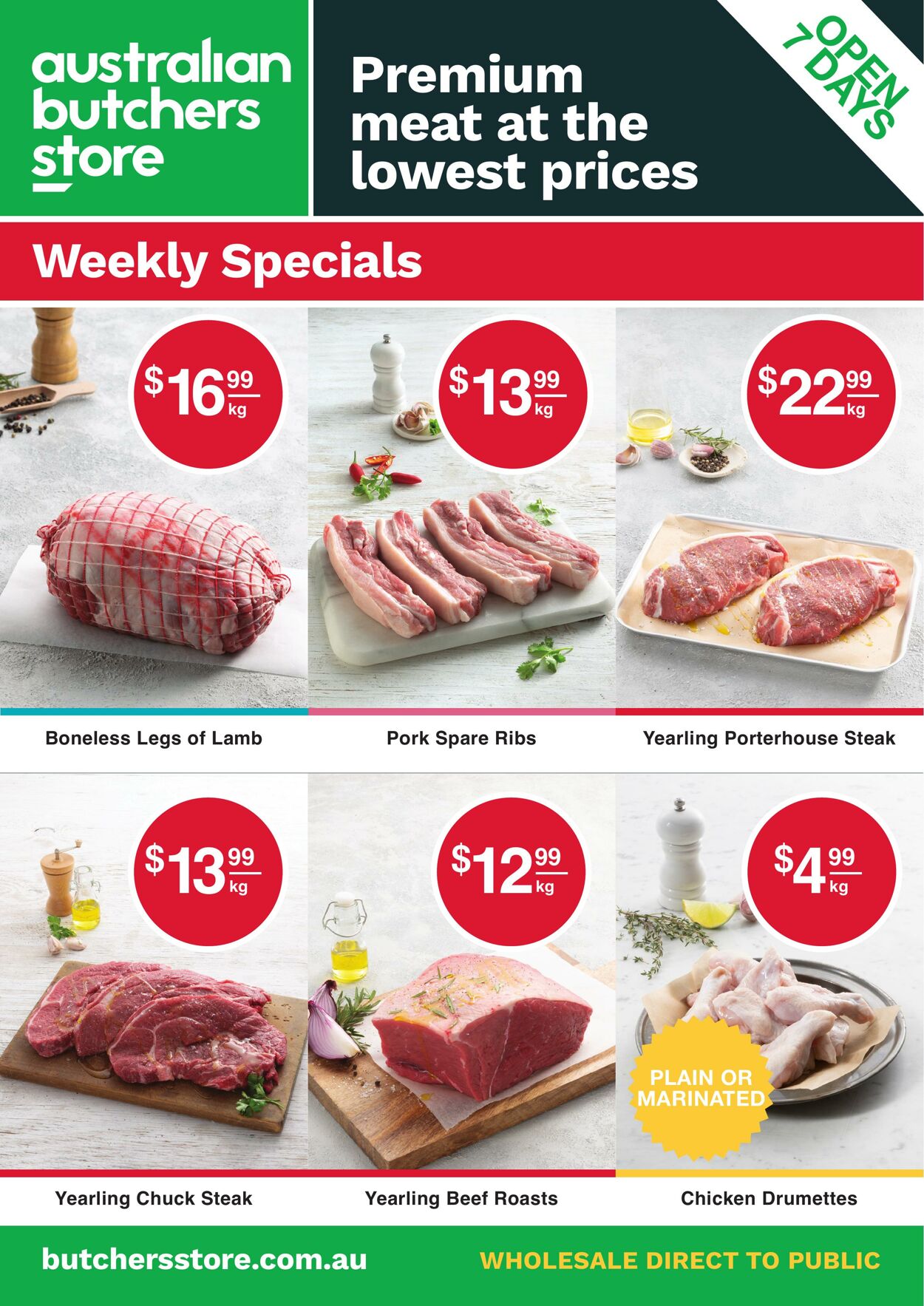 Australian Butchers Store Promotional catalogues