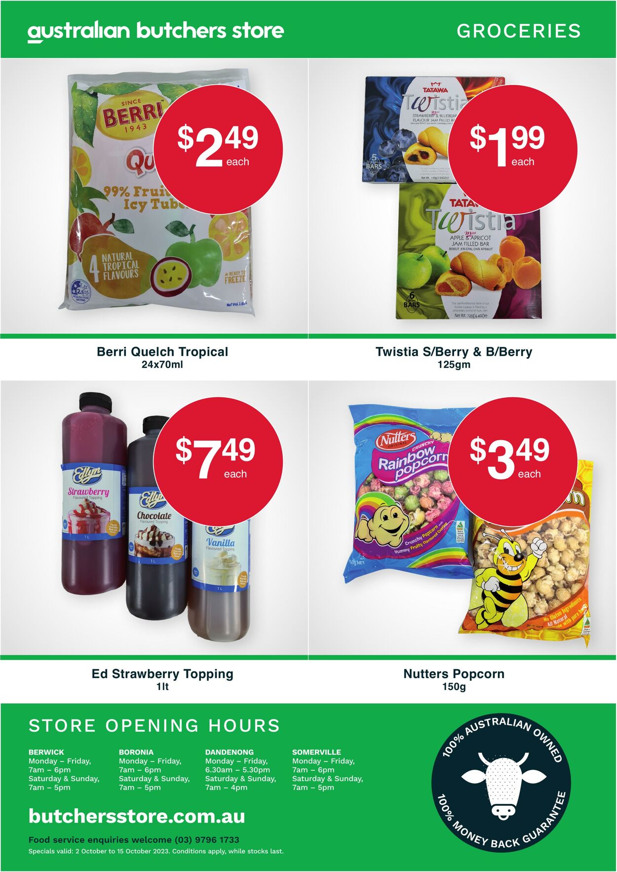 Catalogue Australian Butchers Store 03.10.2023 - 15.10.2023