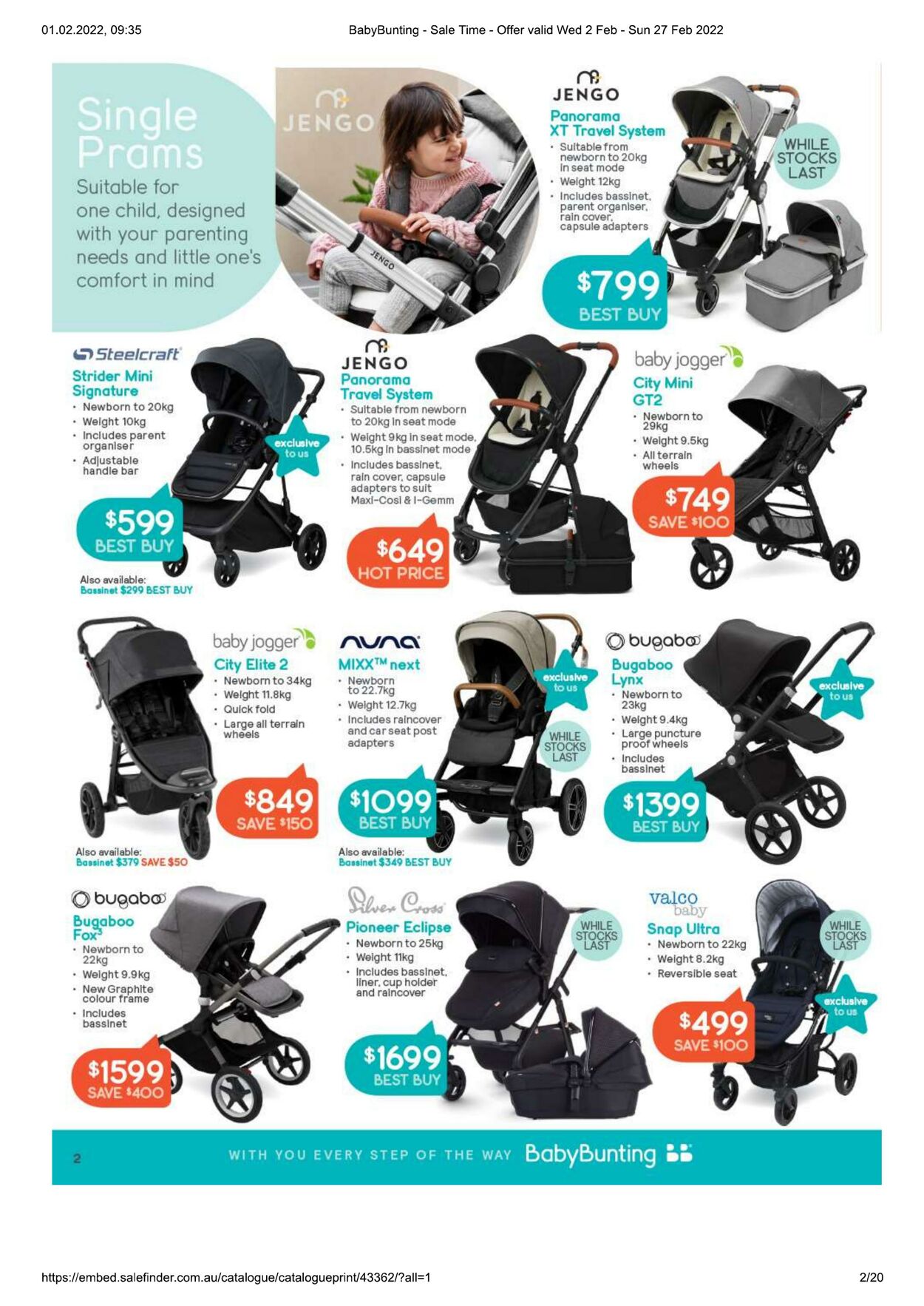 Catalogue Baby Bunting 02.02.2022 - 27.02.2022