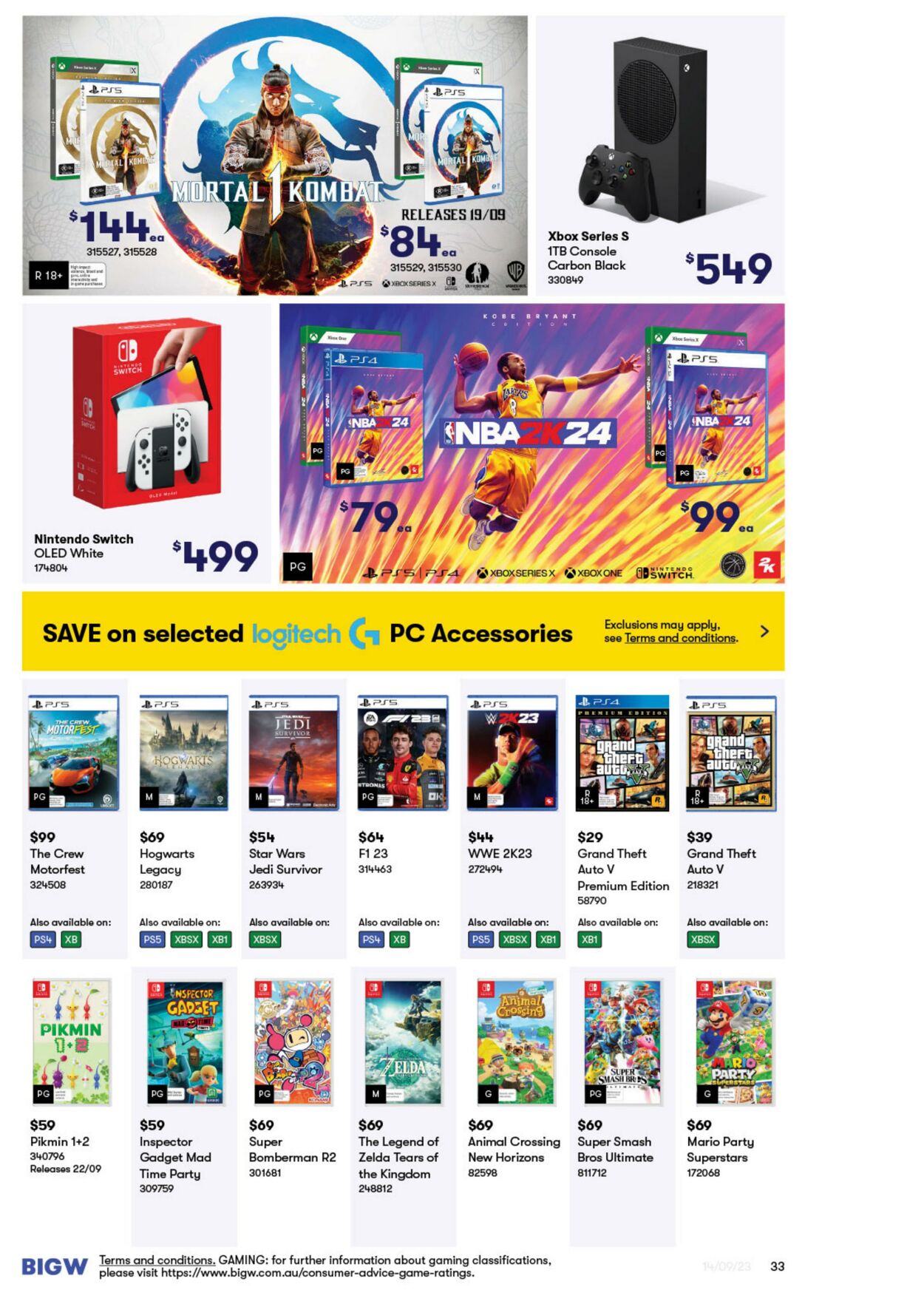 Catalogue Big W 14.09.2023 - 27.09.2023