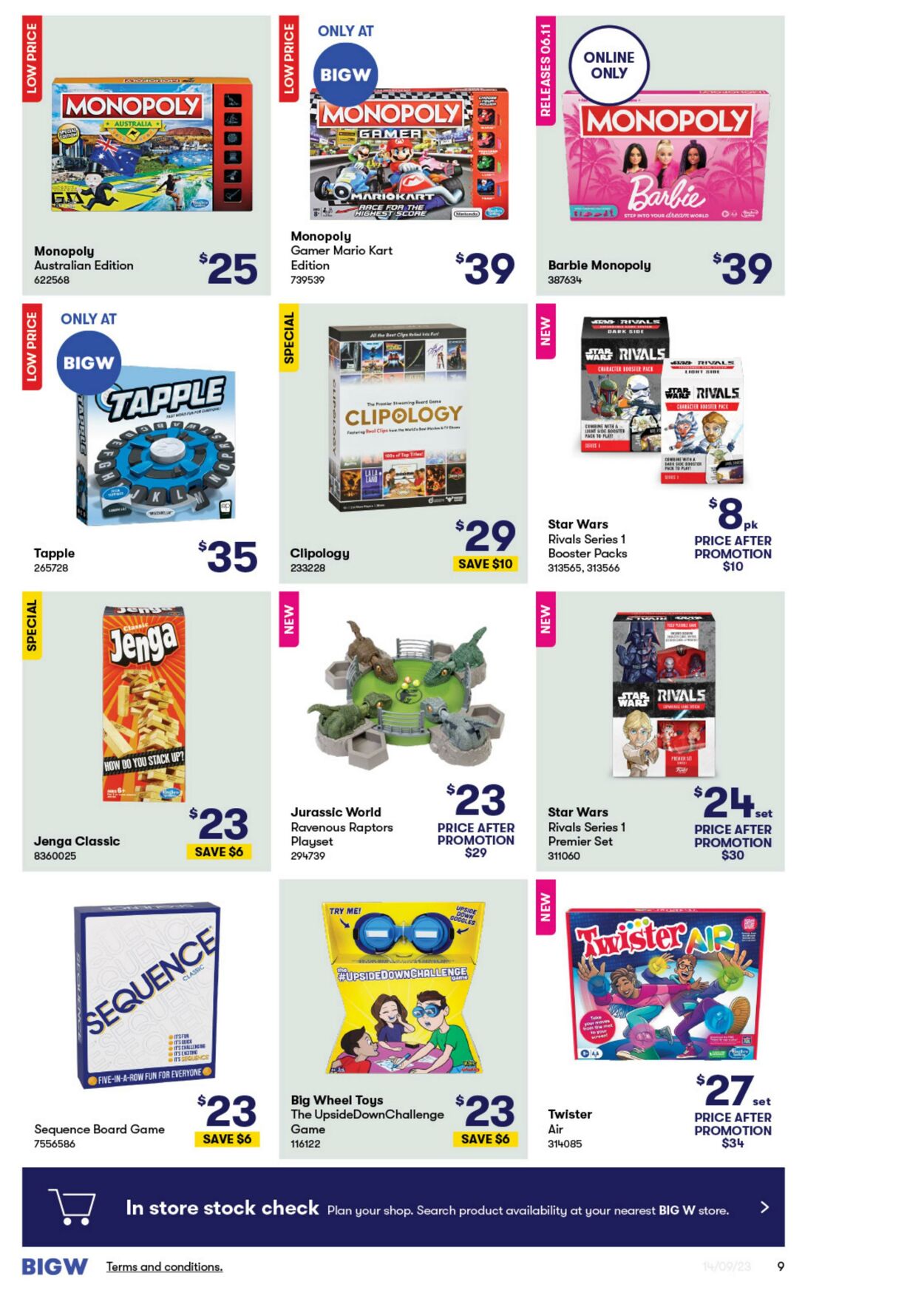 Catalogue Big W 14.09.2023 - 27.09.2023