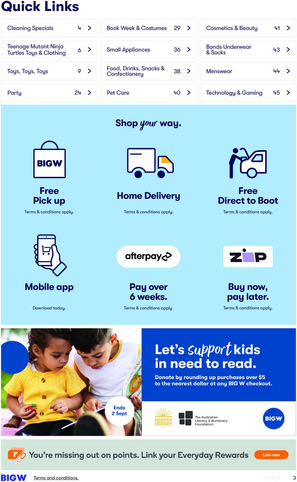 Catalogue Big W 10.08.2023 - 23.08.2023