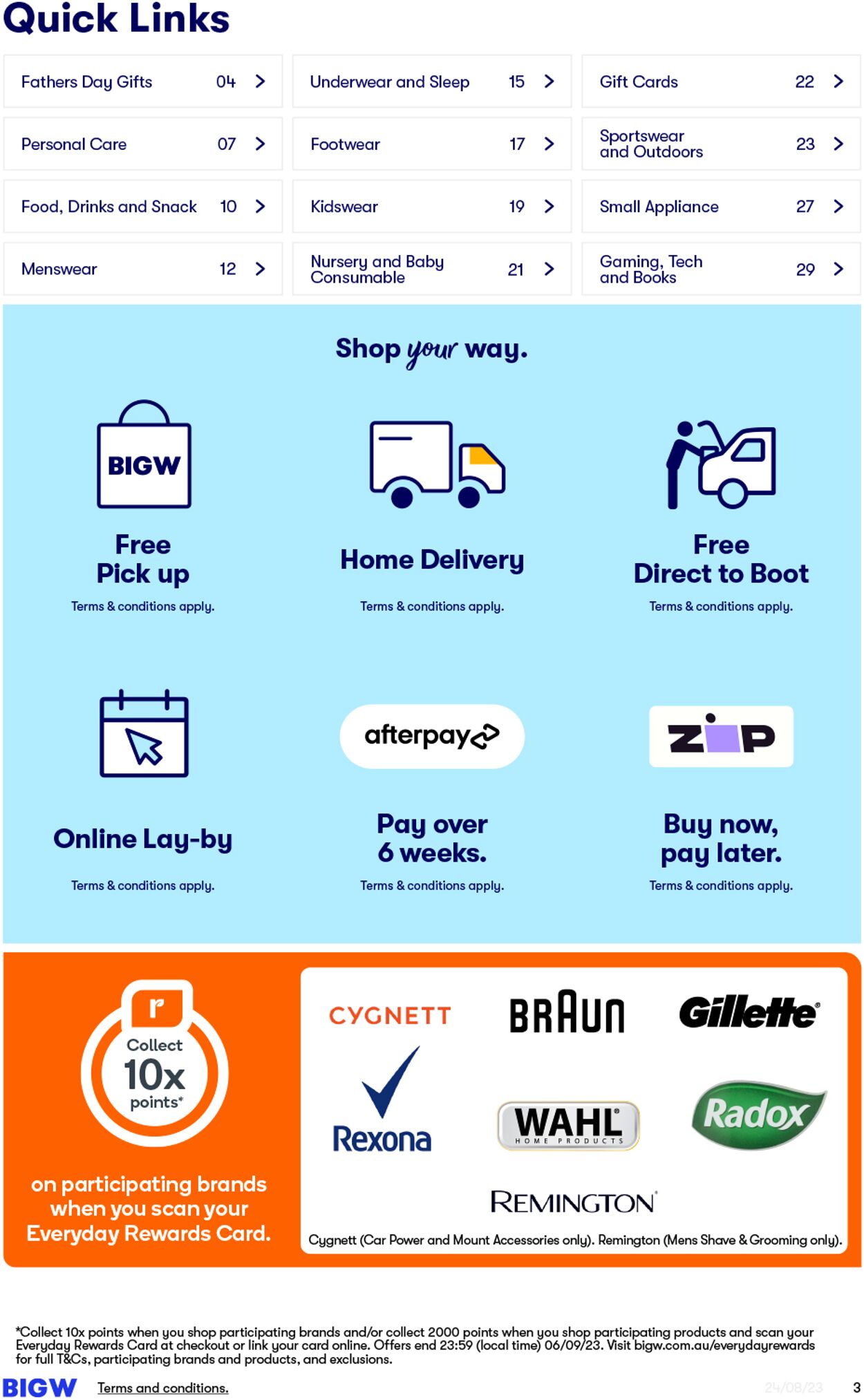 Catalogue Big W 24.08.2023 - 06.09.2023