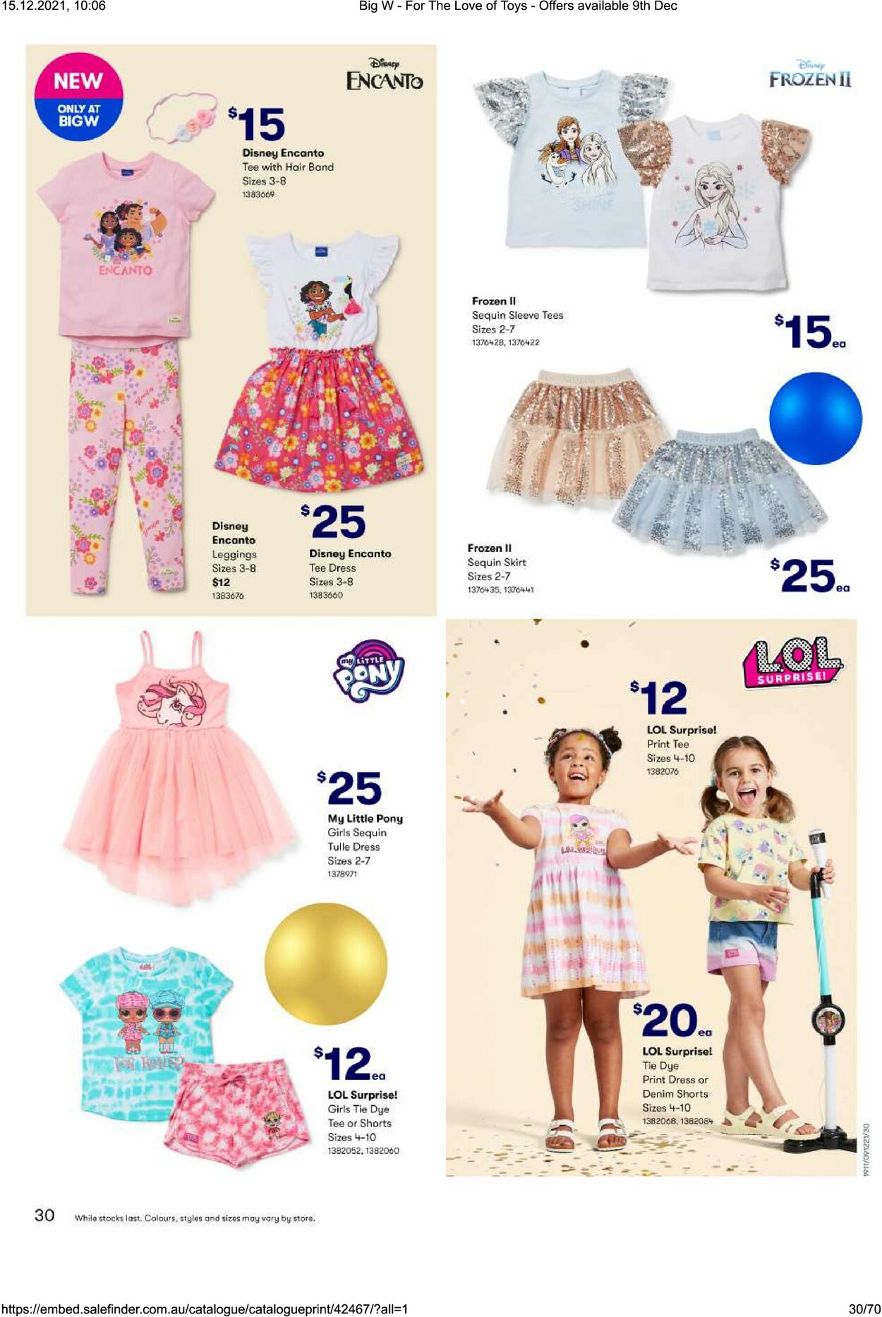 Catalogue Big W 09.12.2021 - 31.12.2021