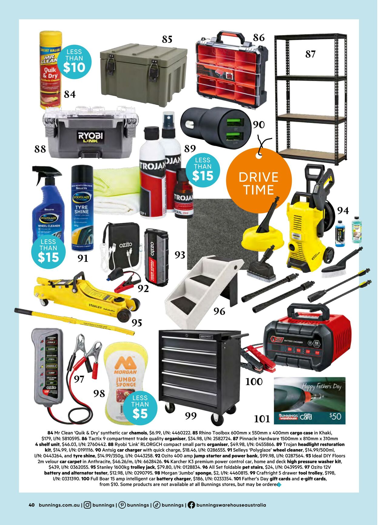 Catalogue Bunnings Warehouse 19.07.2023 - 10.11.2024