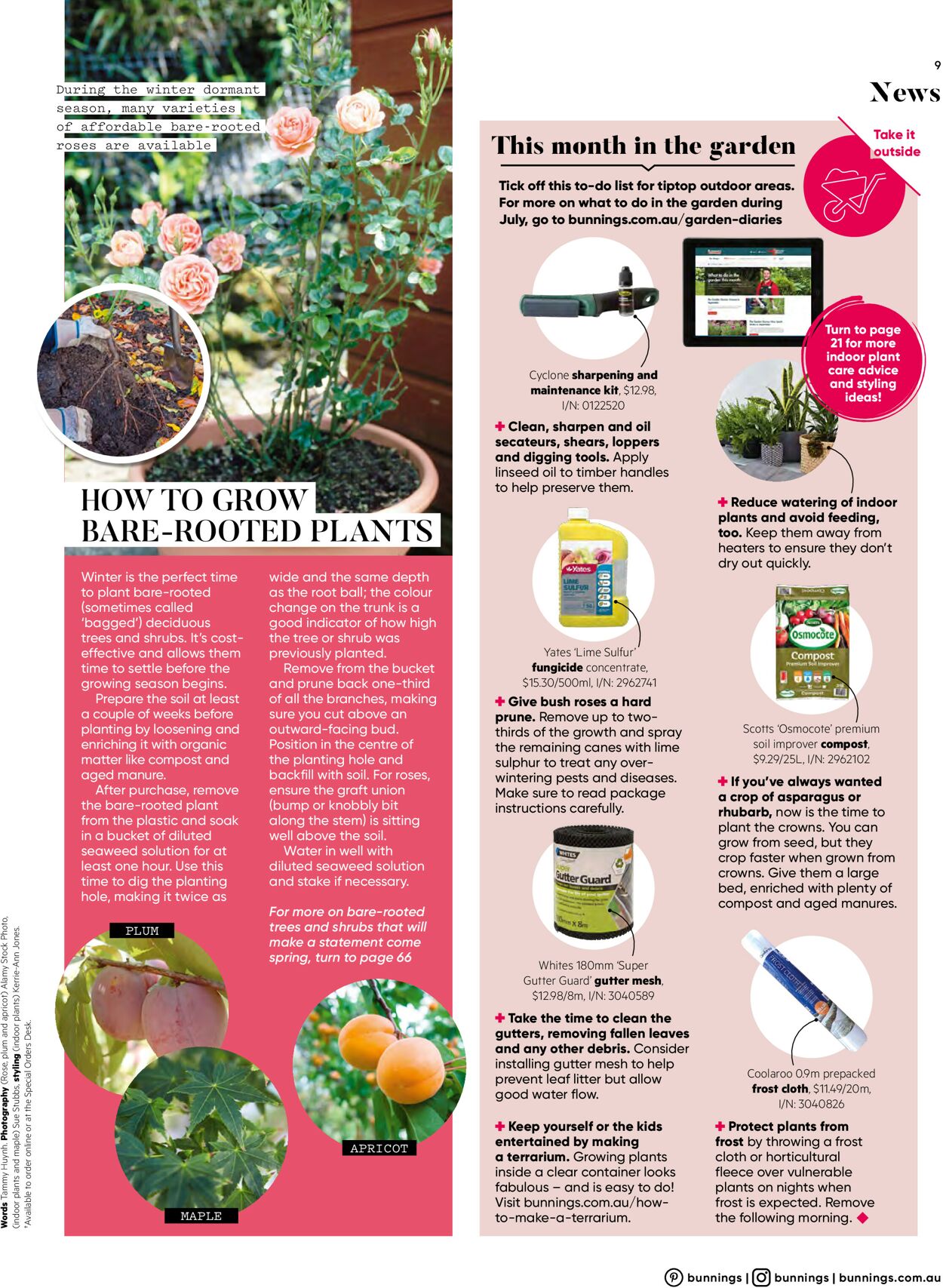 Catalogue Bunnings Warehouse 01.07.2021 - 31.07.2021
