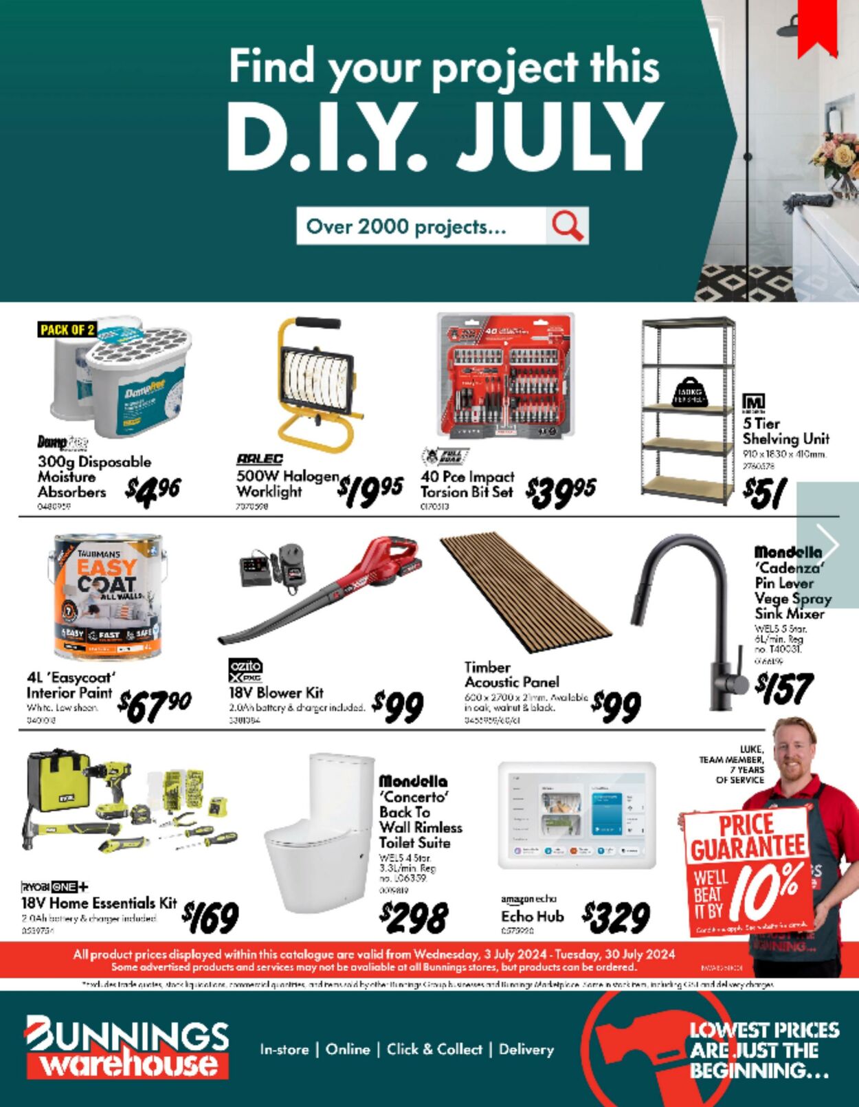 Catalogue Bunnings Warehouse 03.07.2024 - 30.07.2024