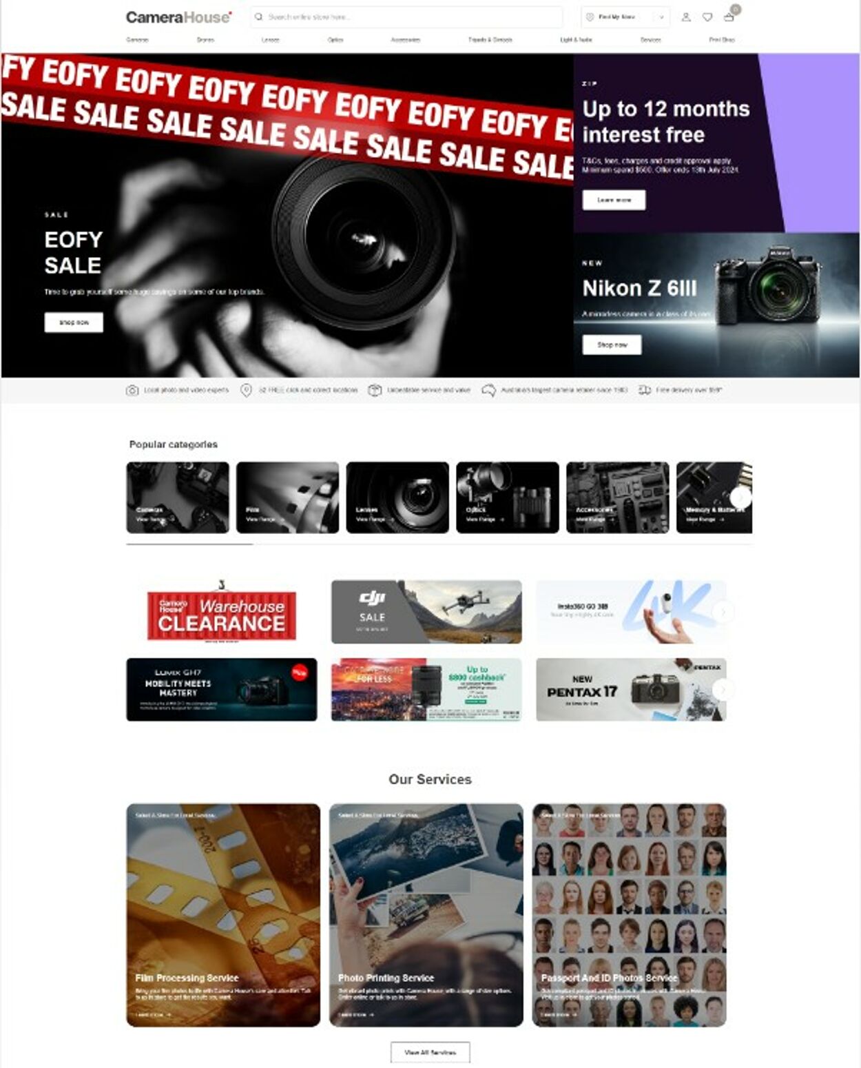 Camera House Promotional catalogues