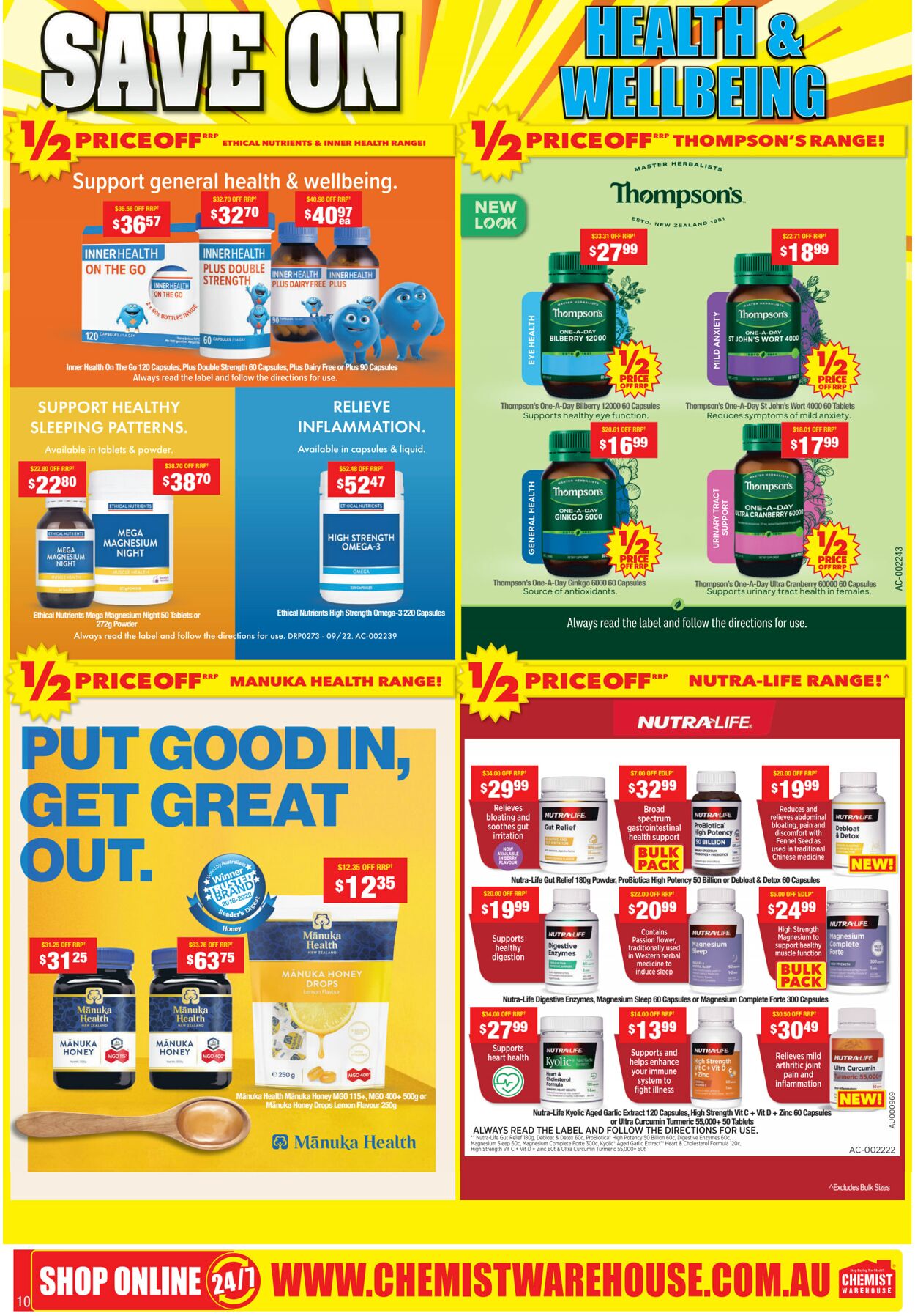 Catalogue Chemist Warehouse 24.12.2022 - 07.01.2023