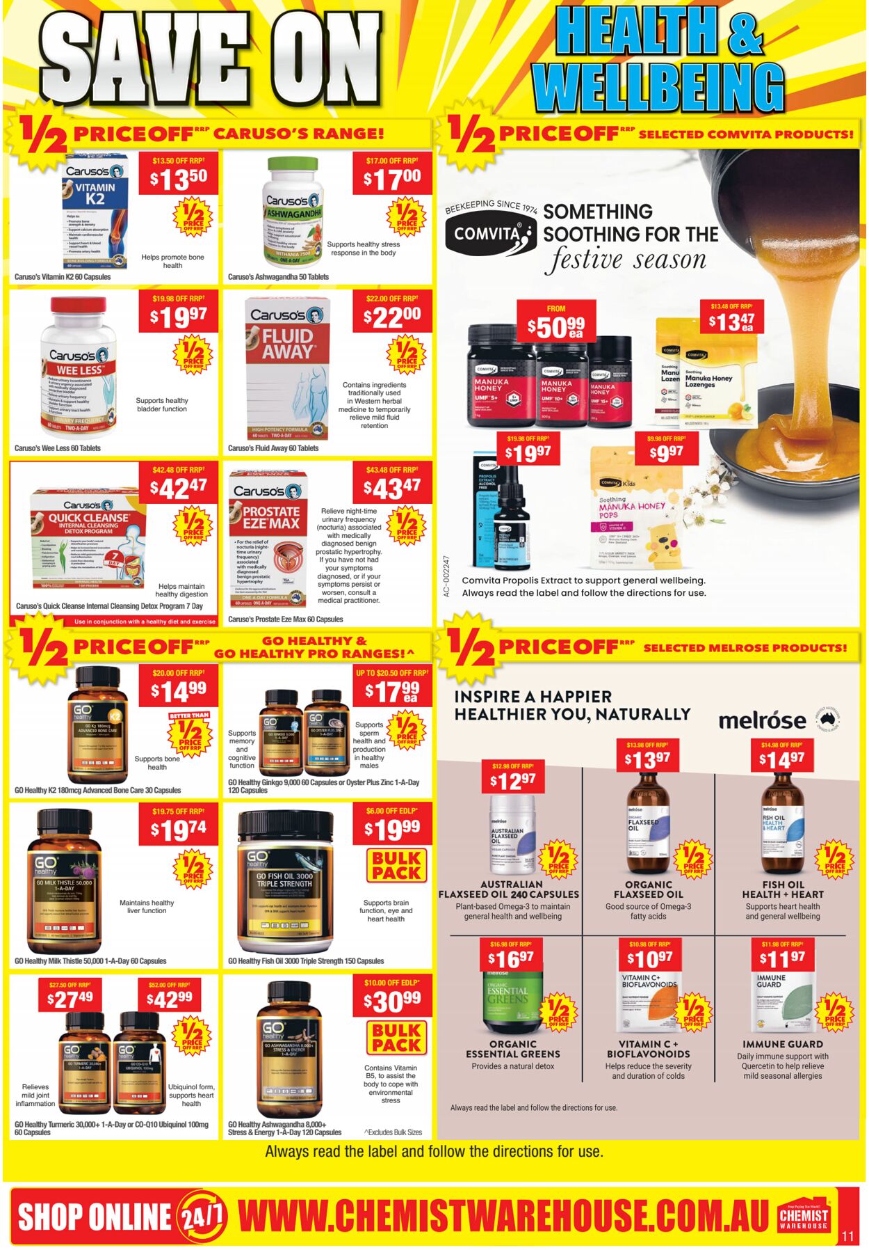 Catalogue Chemist Warehouse 24.12.2022 - 07.01.2023