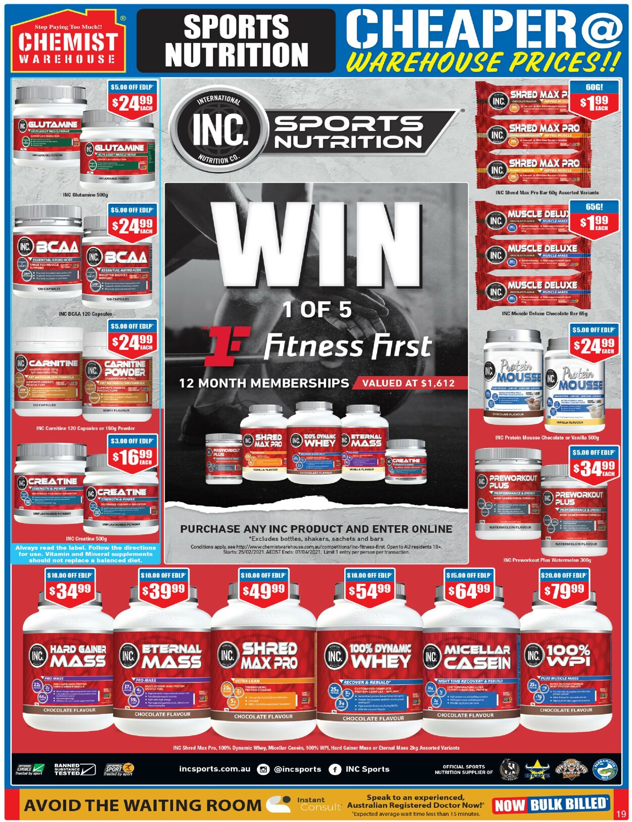 Catalogue Chemist Warehouse 25.02.2021 - 10.03.2021
