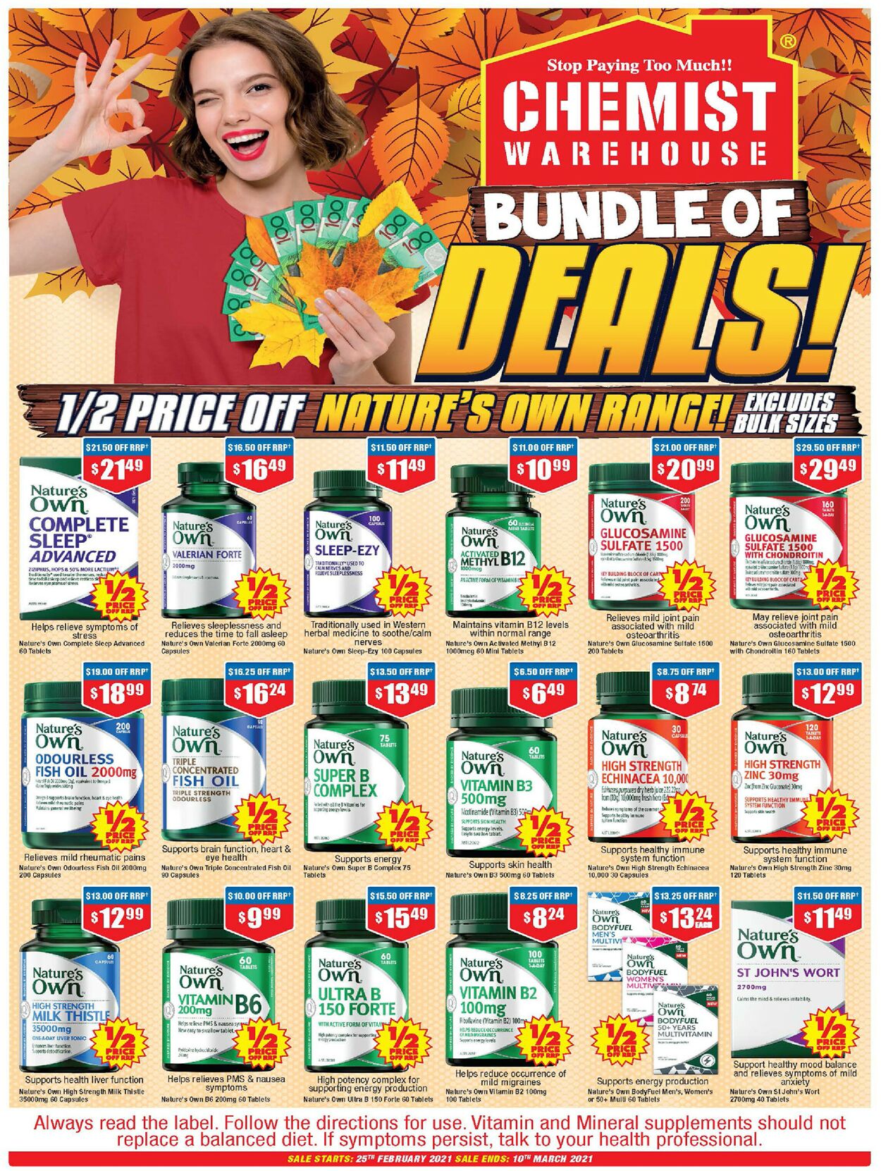 Catalogue Chemist Warehouse - Chemist Warehouse: Bundle of Deals 25 Feb, 2021 - 10 Mar, 2021