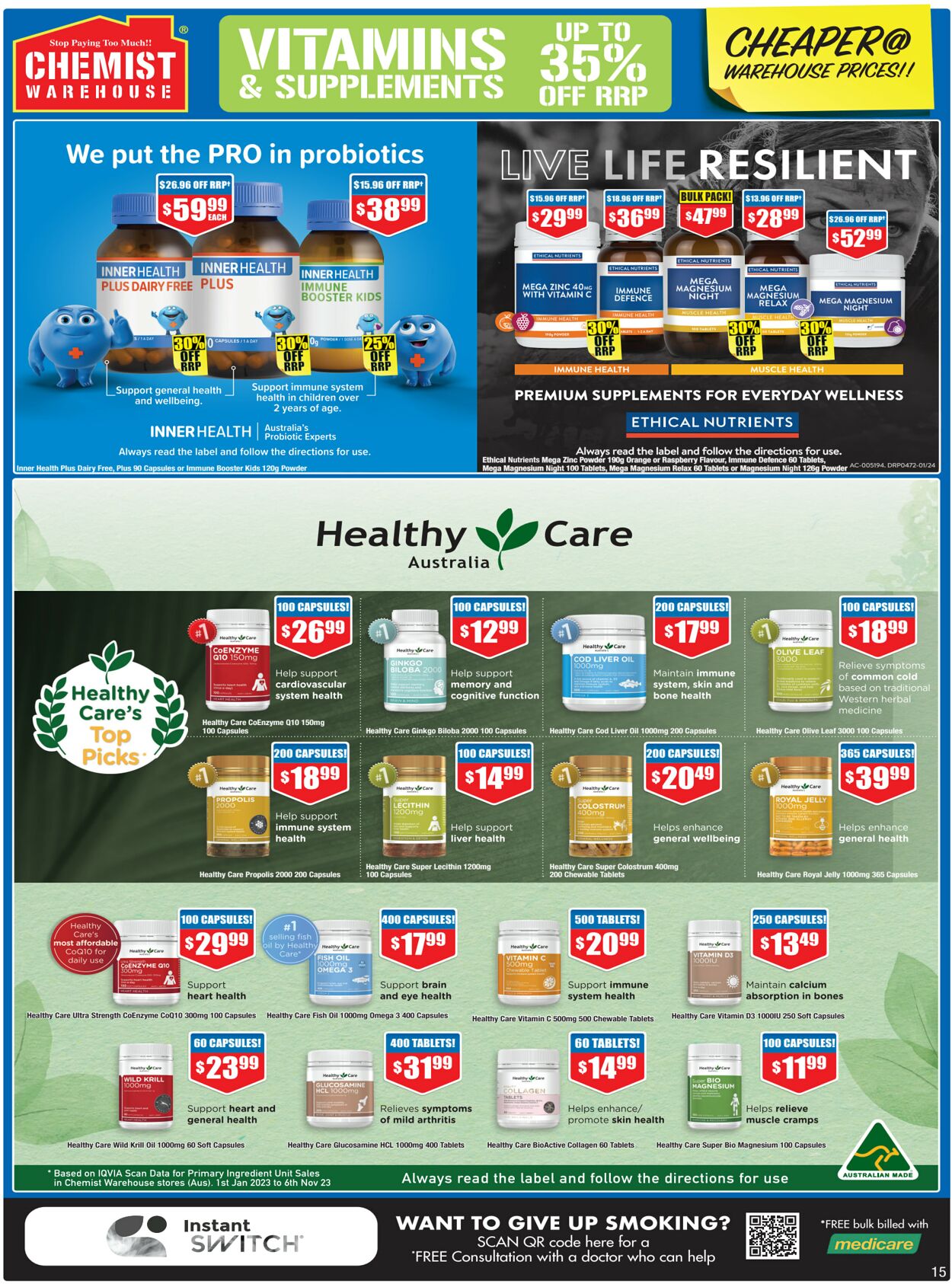 Catalogue Chemist Warehouse 27.03.2024 - 10.04.2024