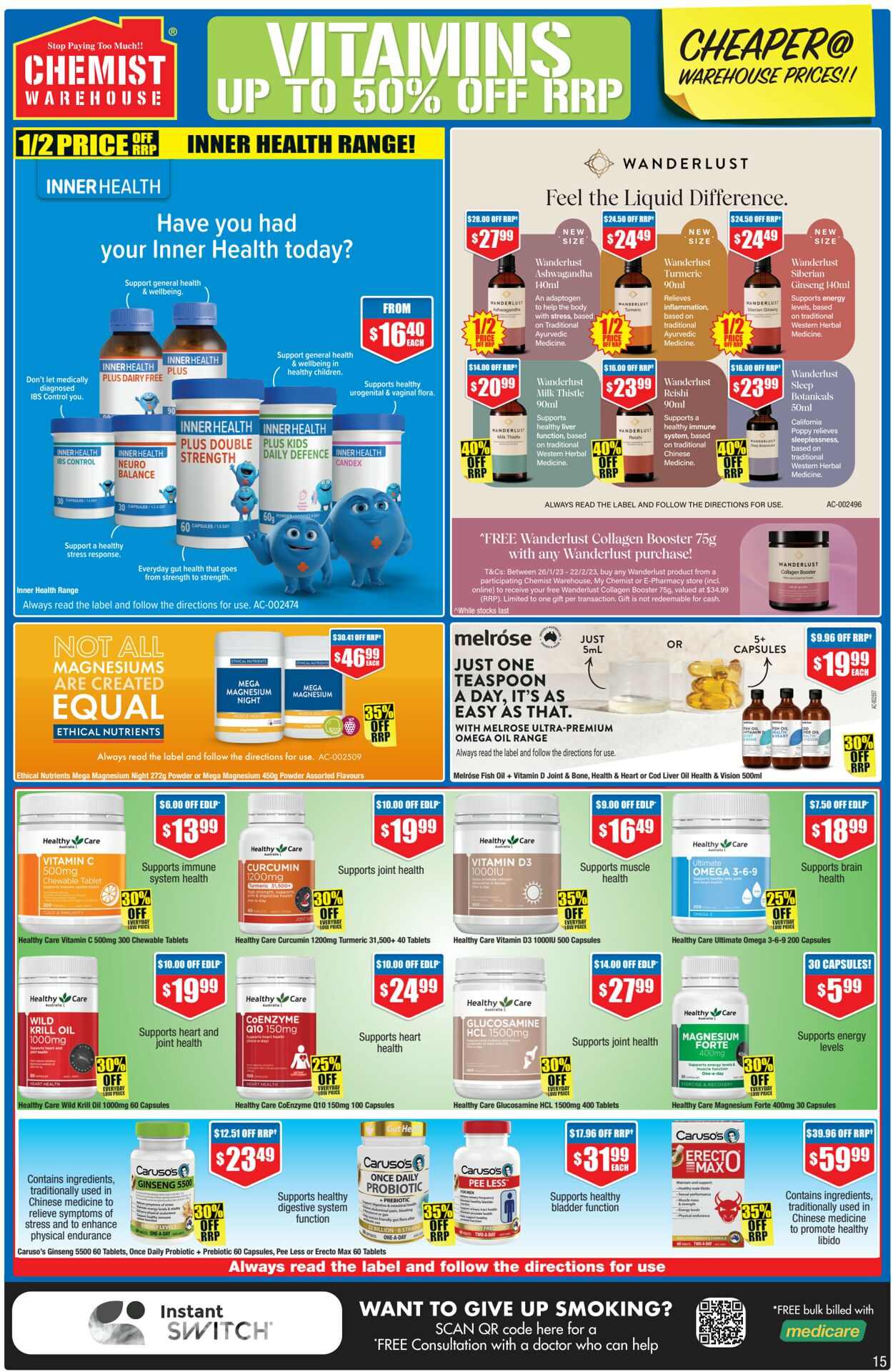 Catalogue Chemist Warehouse 25.01.2023 - 08.02.2023