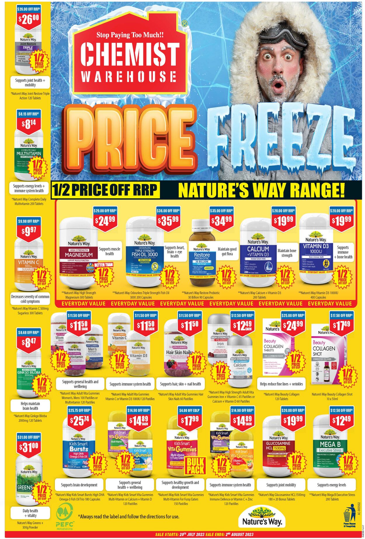 Catalogue Chemist Warehouse 19.07.2023 - 02.08.2023