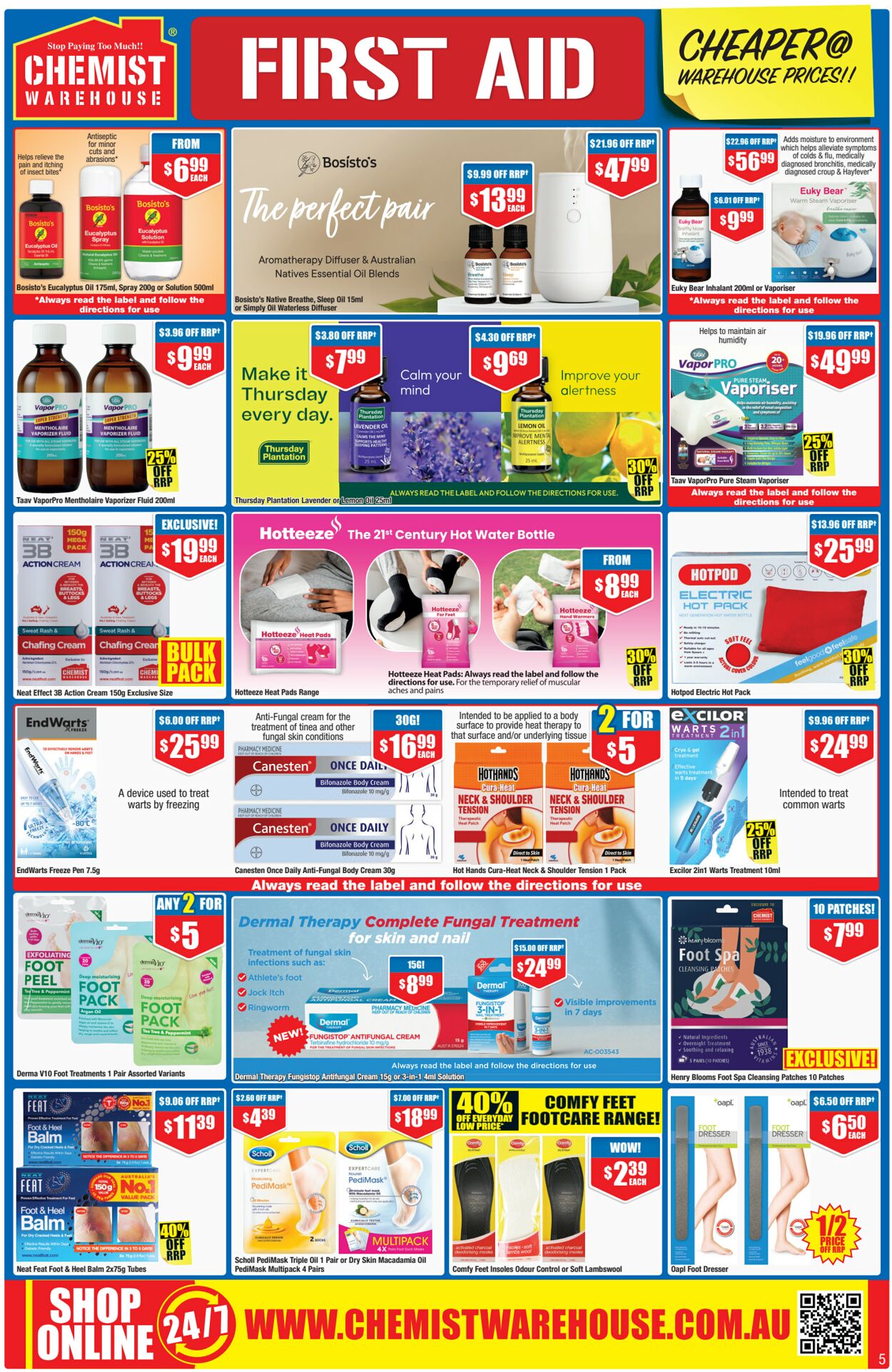 Catalogue Chemist Warehouse 19.07.2023 - 02.08.2023