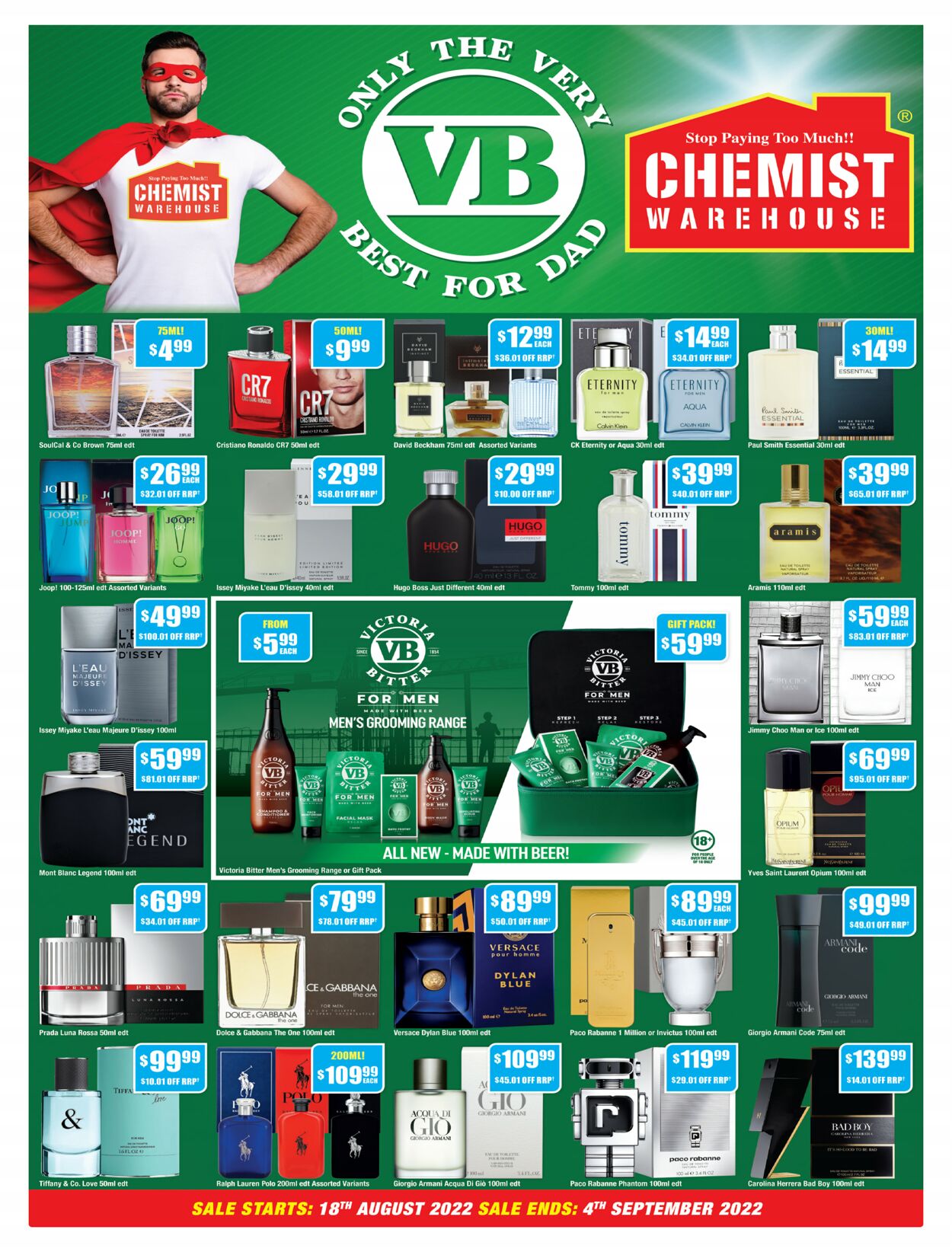 Catalogue Chemist Warehouse 18.08.2022 - 04.09.2022