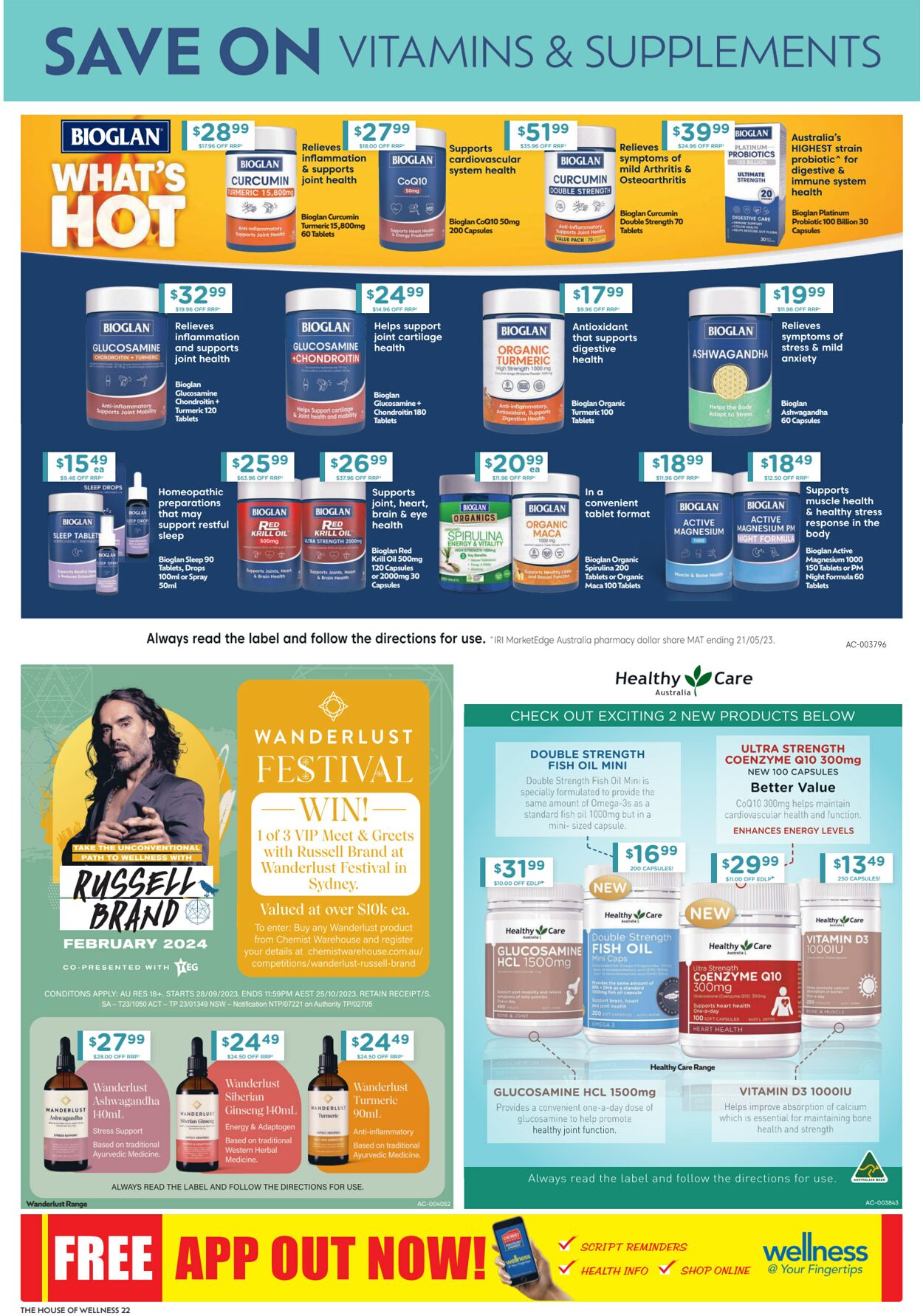 Catalogue Chemist Warehouse 11.10.2023 - 25.10.2023