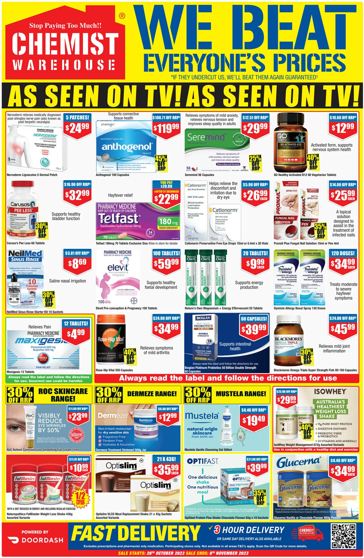 Catalogue Chemist Warehouse 25.10.2023 - 08.11.2023