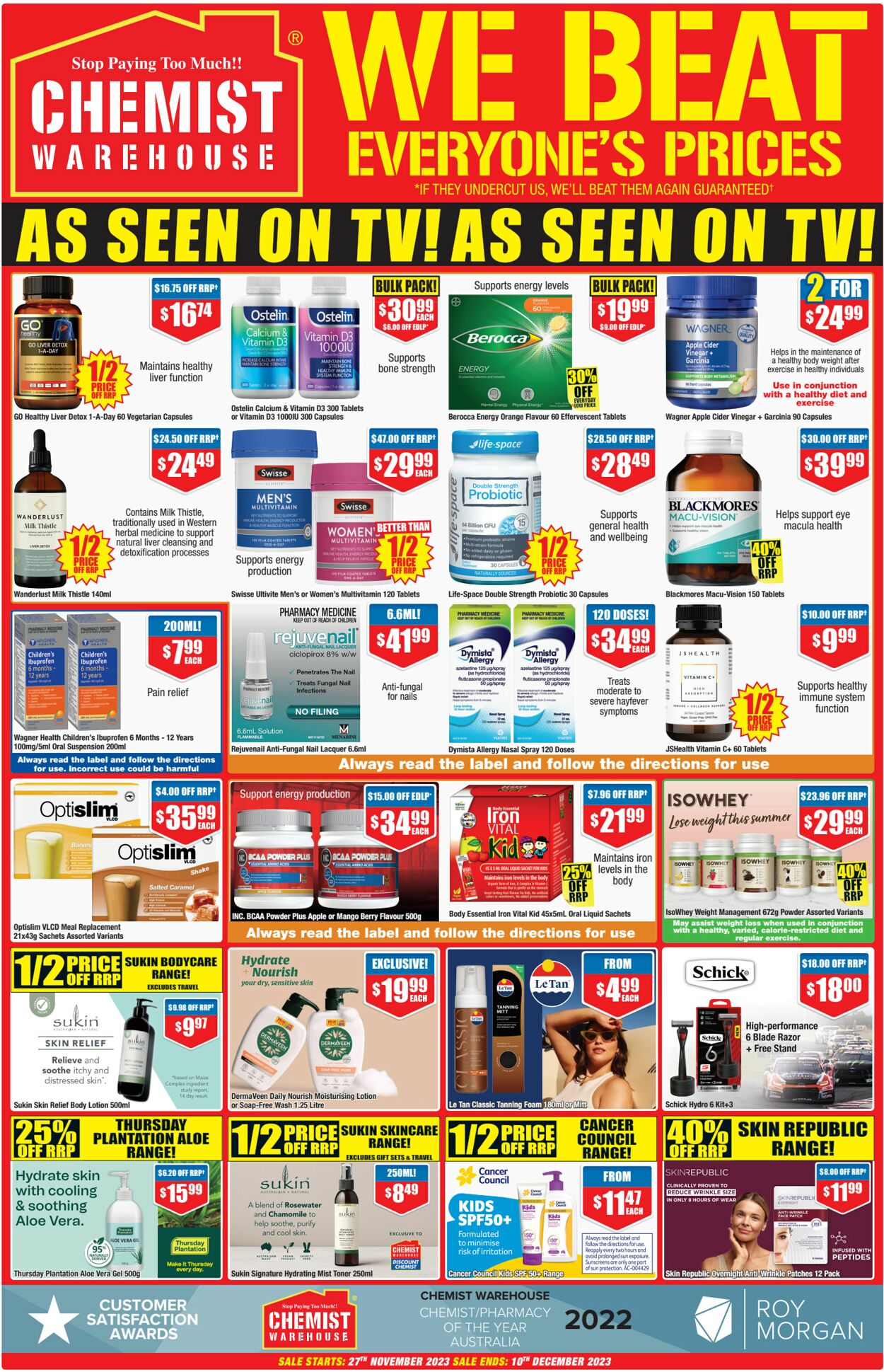 Catalogue Chemist Warehouse 26.11.2023 - 10.12.2023