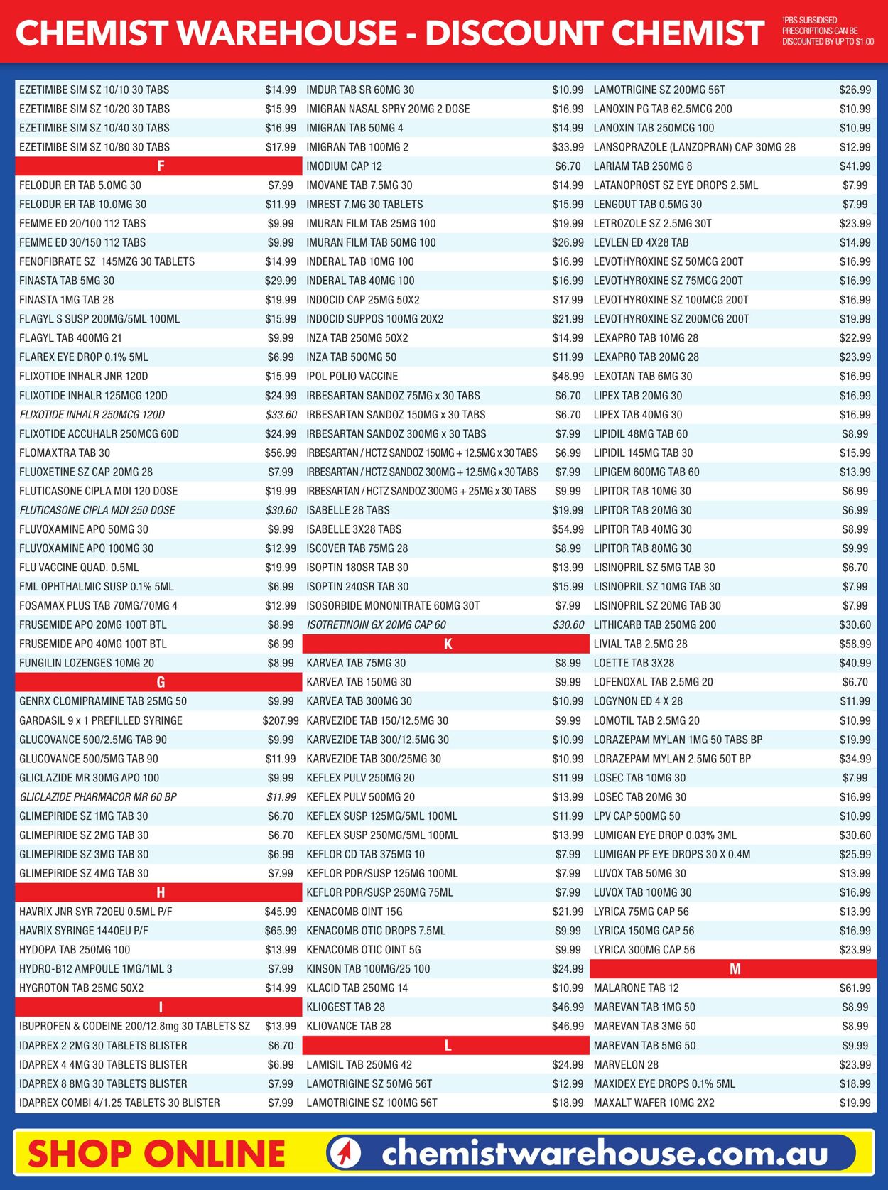 Catalogue Chemist Warehouse 24.07.2024 - 24.08.2024