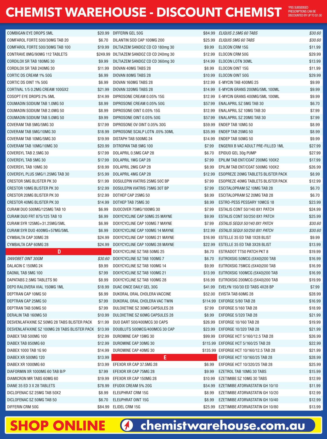 Catalogue Chemist Warehouse 24.07.2024 - 24.08.2024