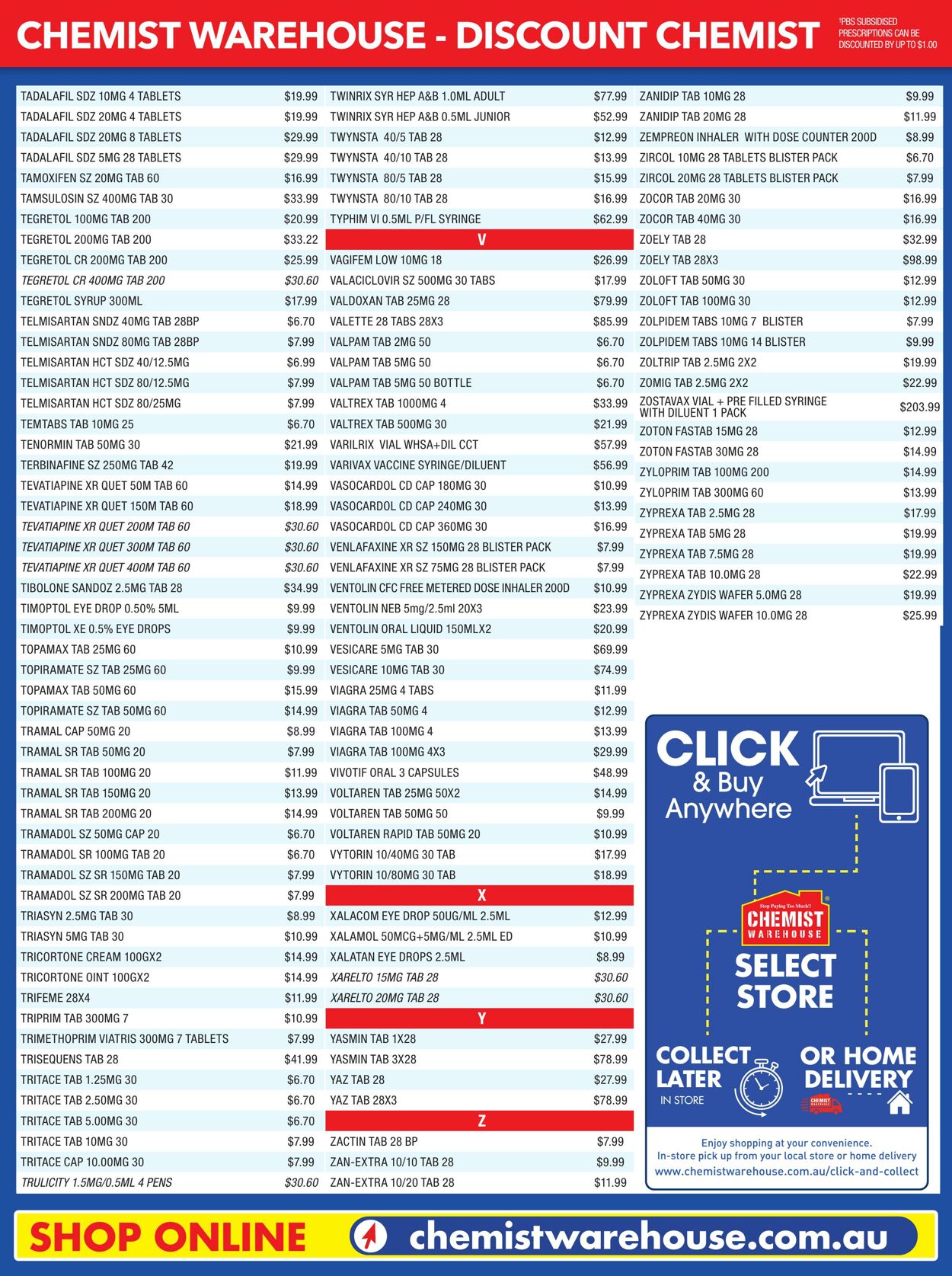 Catalogue Chemist Warehouse 24.07.2024 - 24.08.2024