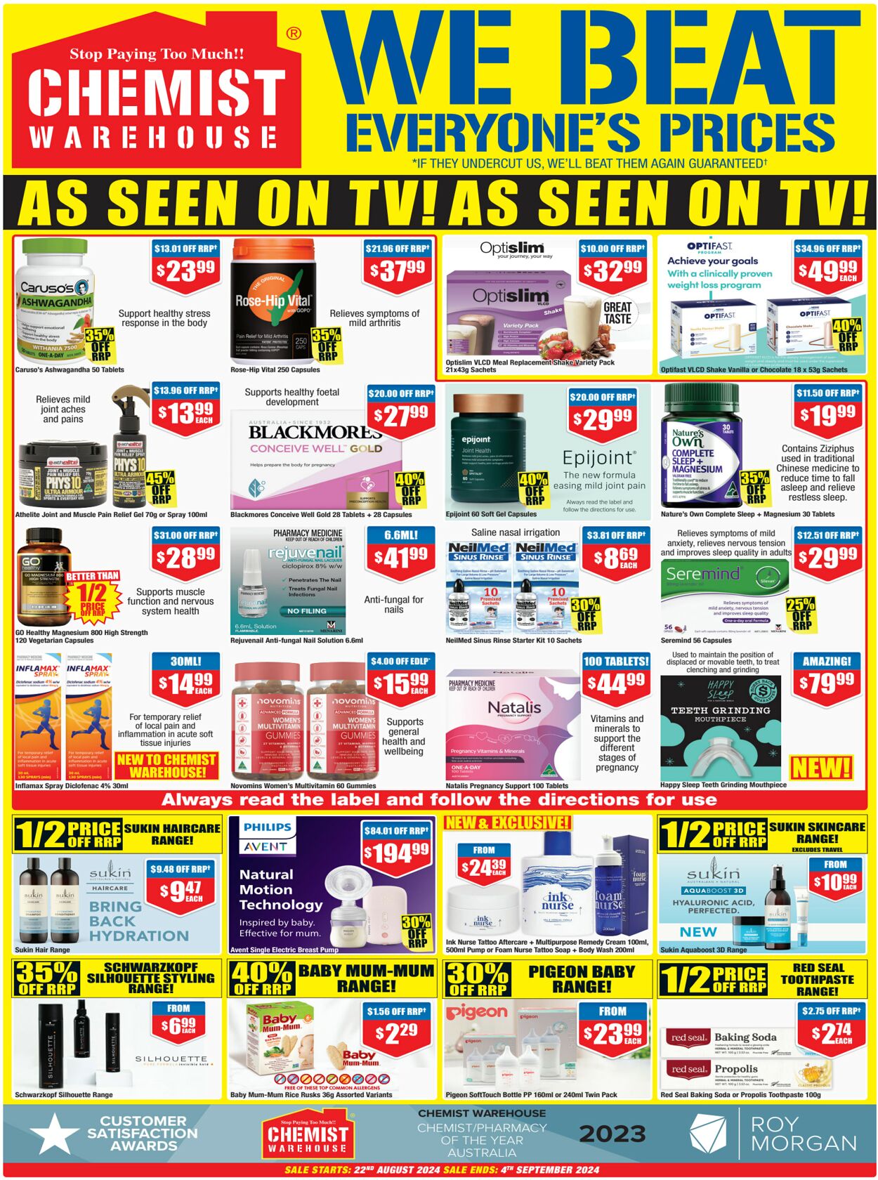 Catalogue Chemist Warehouse 21.08.2024 - 04.09.2024