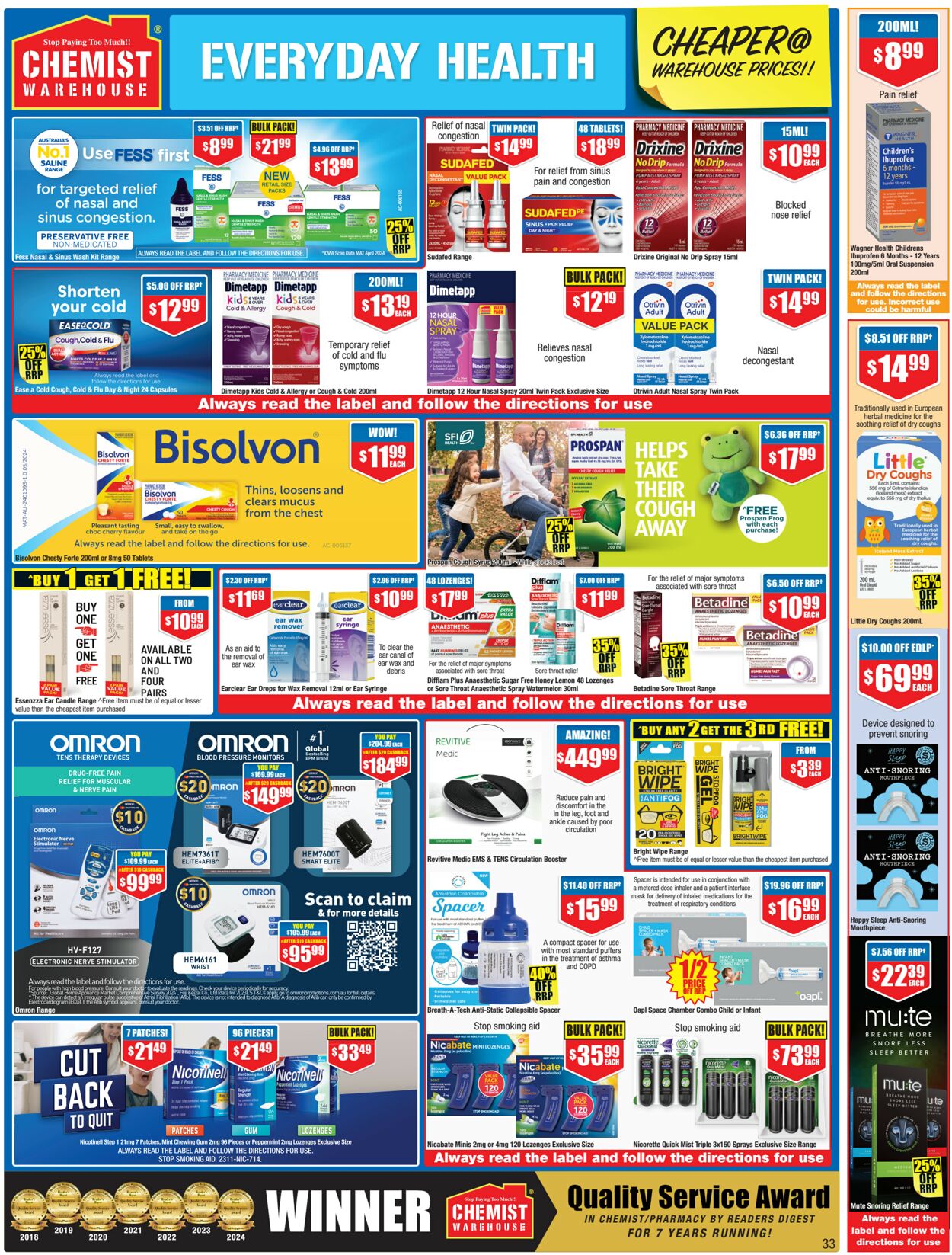 Catalogue Chemist Warehouse 21.08.2024 - 04.09.2024