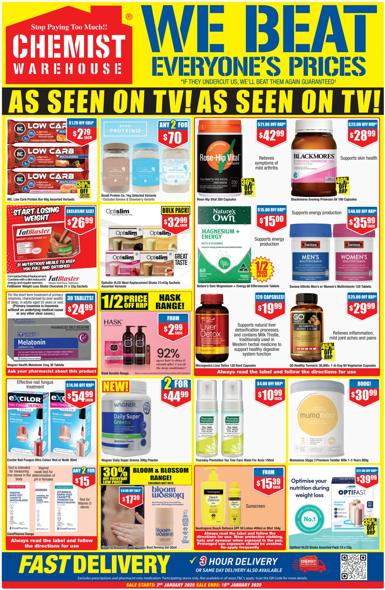 Catalogue Chemist Warehouse 02.01.2025 - 16.01.2025