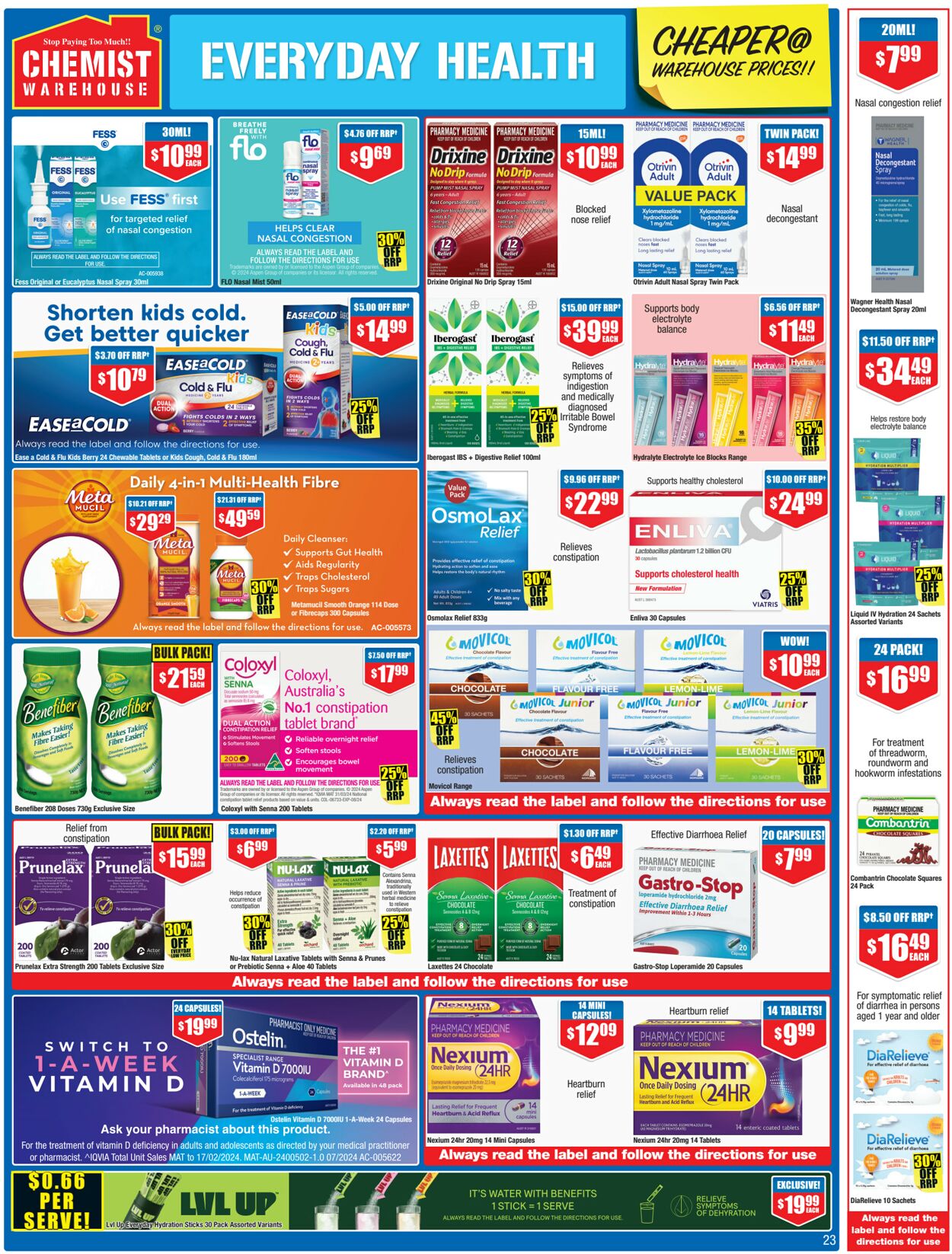 Catalogue Chemist Warehouse 24.07.2024 - 07.08.2024