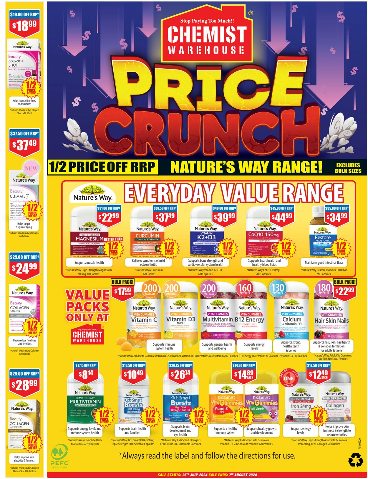 Catalogue Chemist Warehouse 24.07.2024 - 07.08.2024