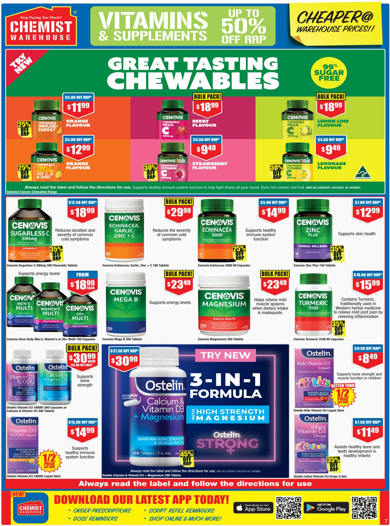 Catalogue Chemist Warehouse 24.07.2024 - 07.08.2024