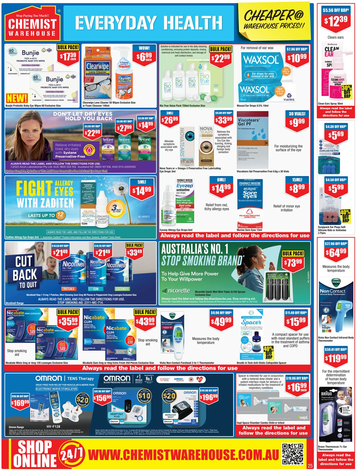 Catalogue Chemist Warehouse 24.07.2024 - 07.08.2024