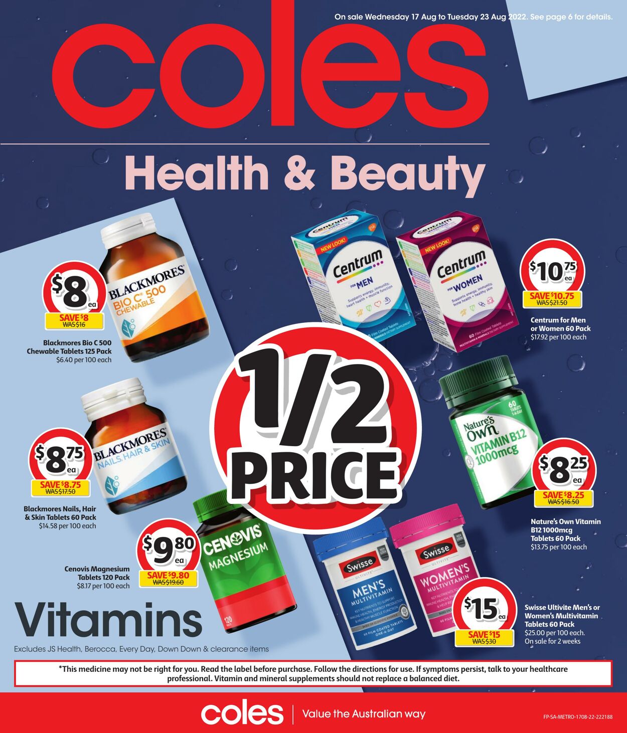 Catalogue Coles 17.08.2022 - 23.08.2022
