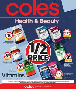 Catalogue Coles 17.08.2022-23.08.2022