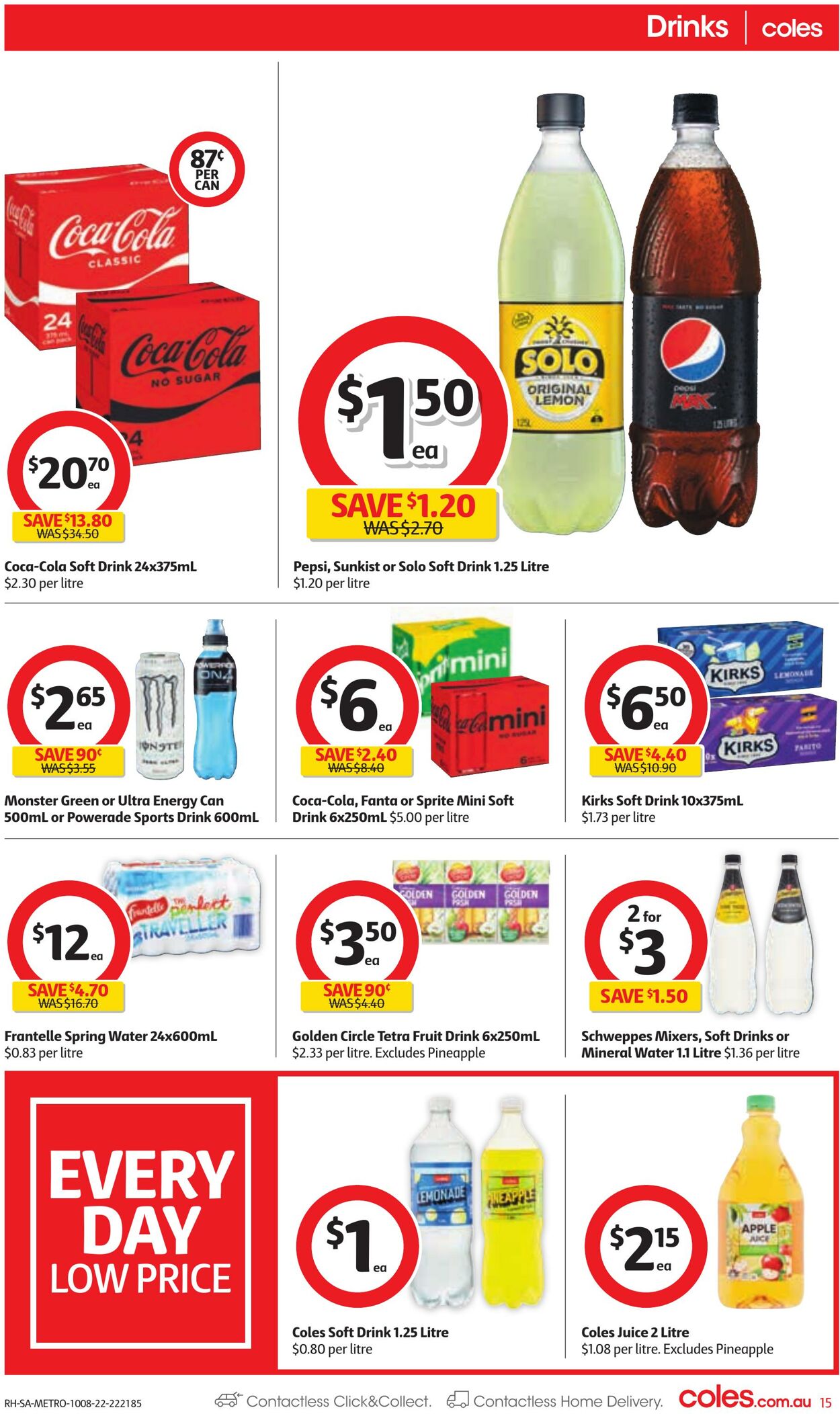 Catalogue Coles 10.08.2022 - 16.08.2022