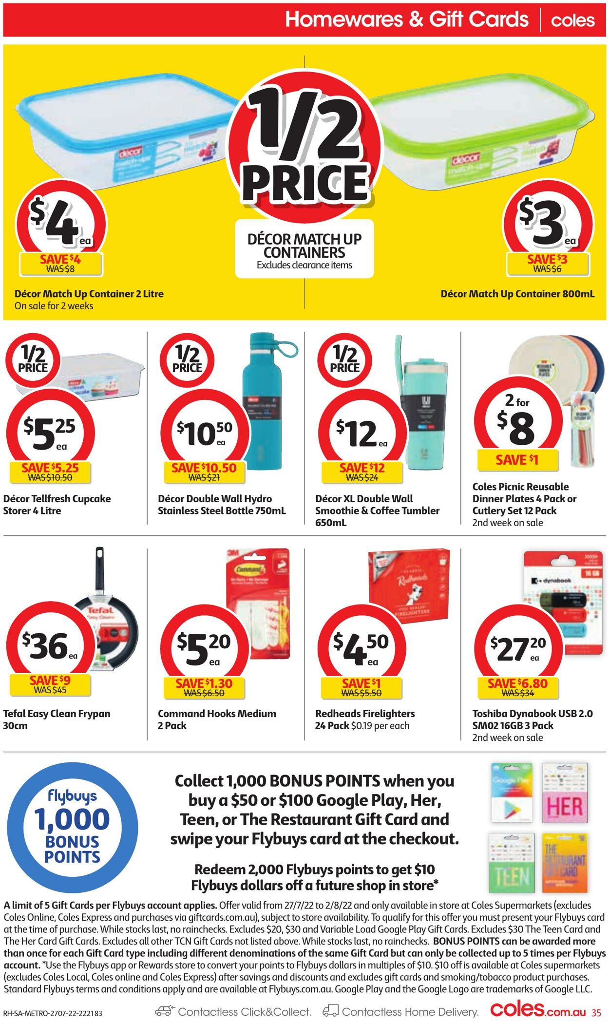 Catalogue Coles 27.07.2022 - 02.08.2022