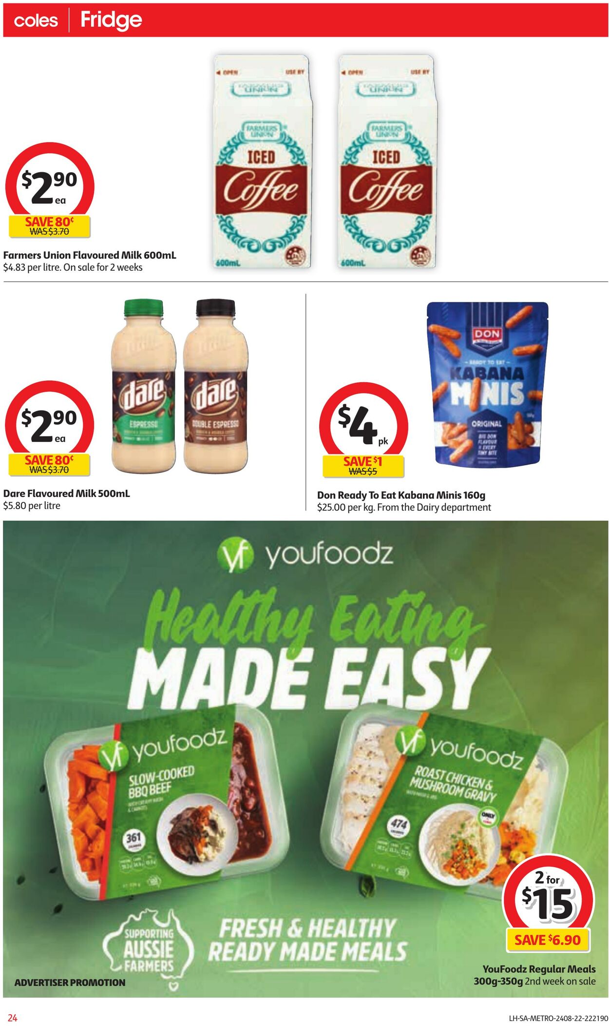 Catalogue Coles 24.08.2022 - 30.08.2022