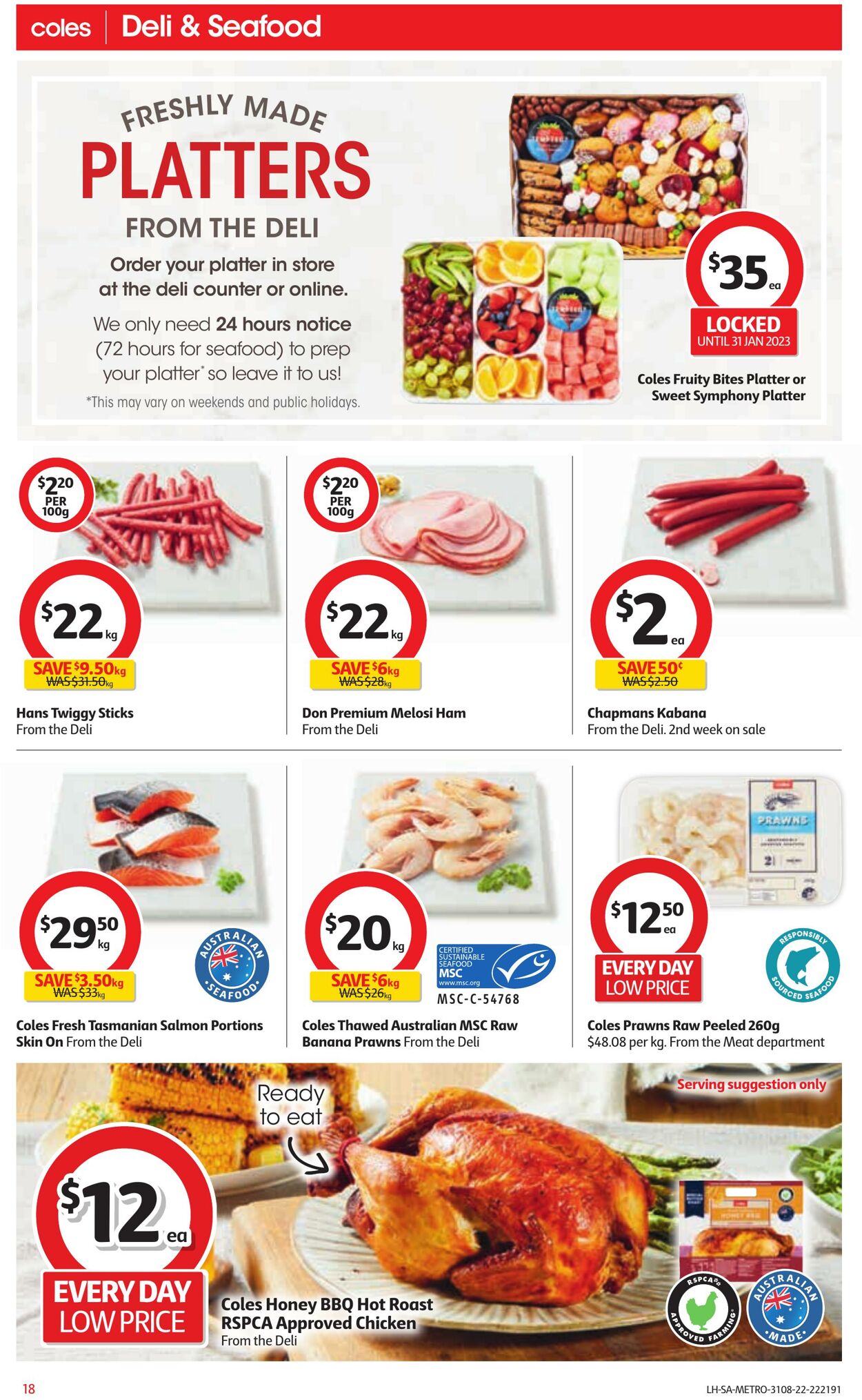 Catalogue Coles 31.08.2022 - 06.09.2022