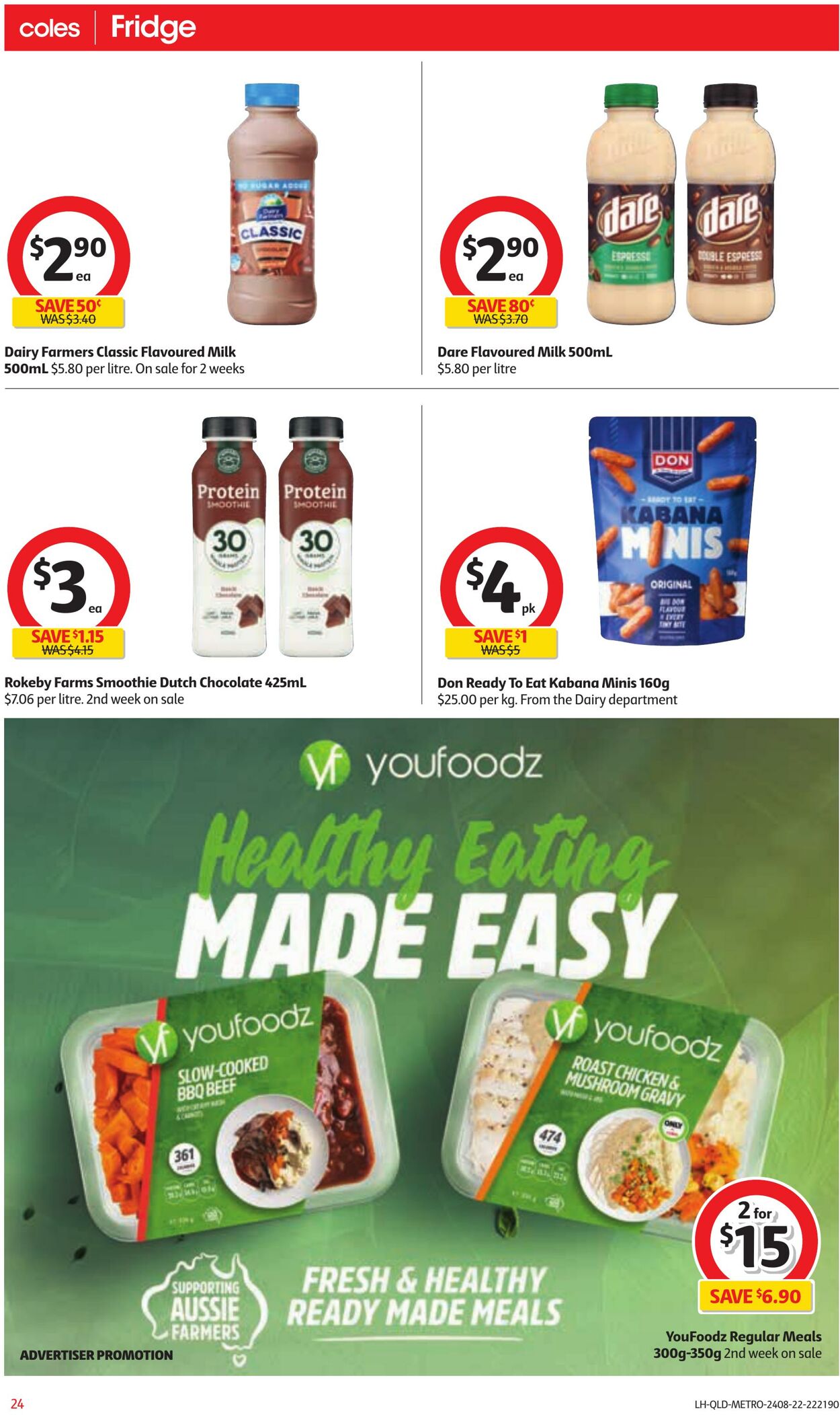 Catalogue Coles 24.08.2022 - 30.08.2022