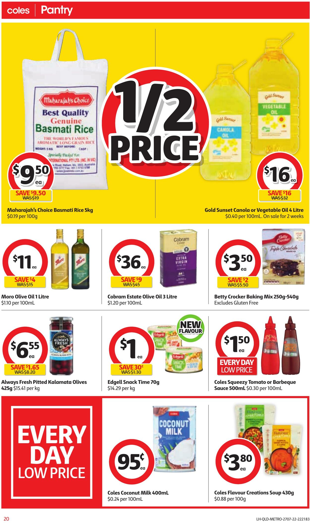 Catalogue Coles 27.07.2022 - 02.08.2022