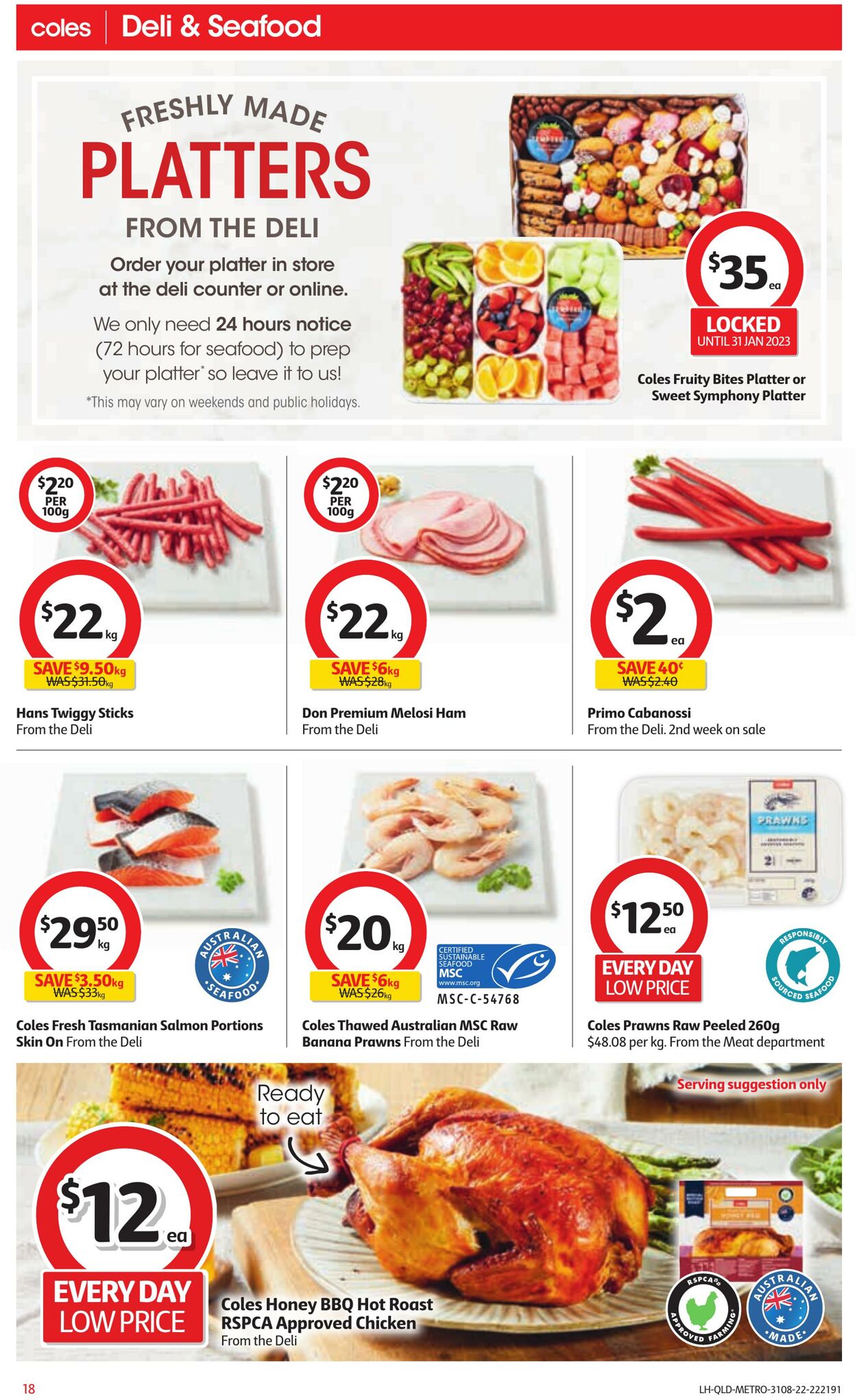 Catalogue Coles 31.08.2022 - 06.09.2022