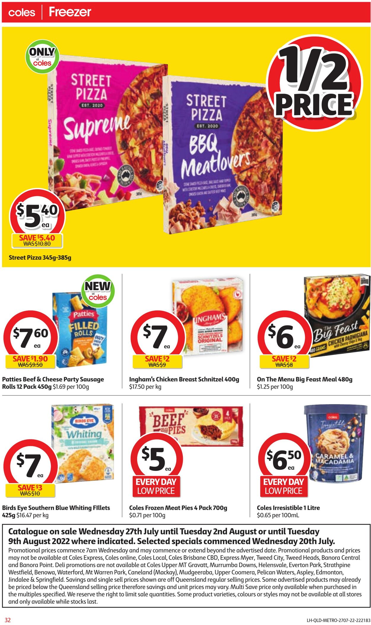 Catalogue Coles 27.07.2022 - 02.08.2022