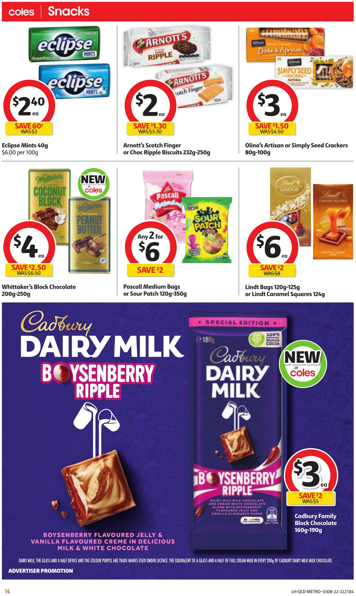 Catalogue Coles 03.08.2022 - 09.08.2022