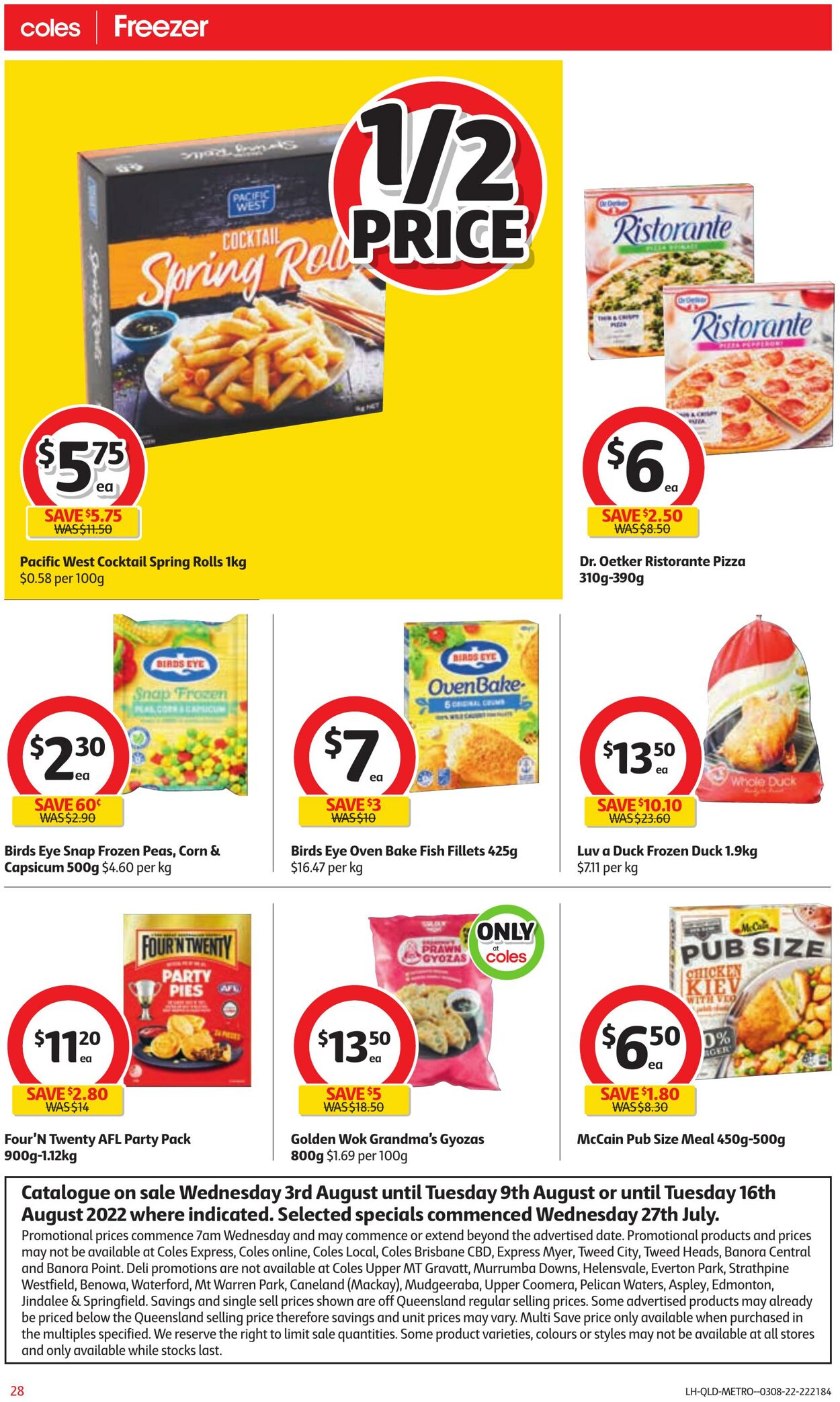 Catalogue Coles 03.08.2022 - 09.08.2022