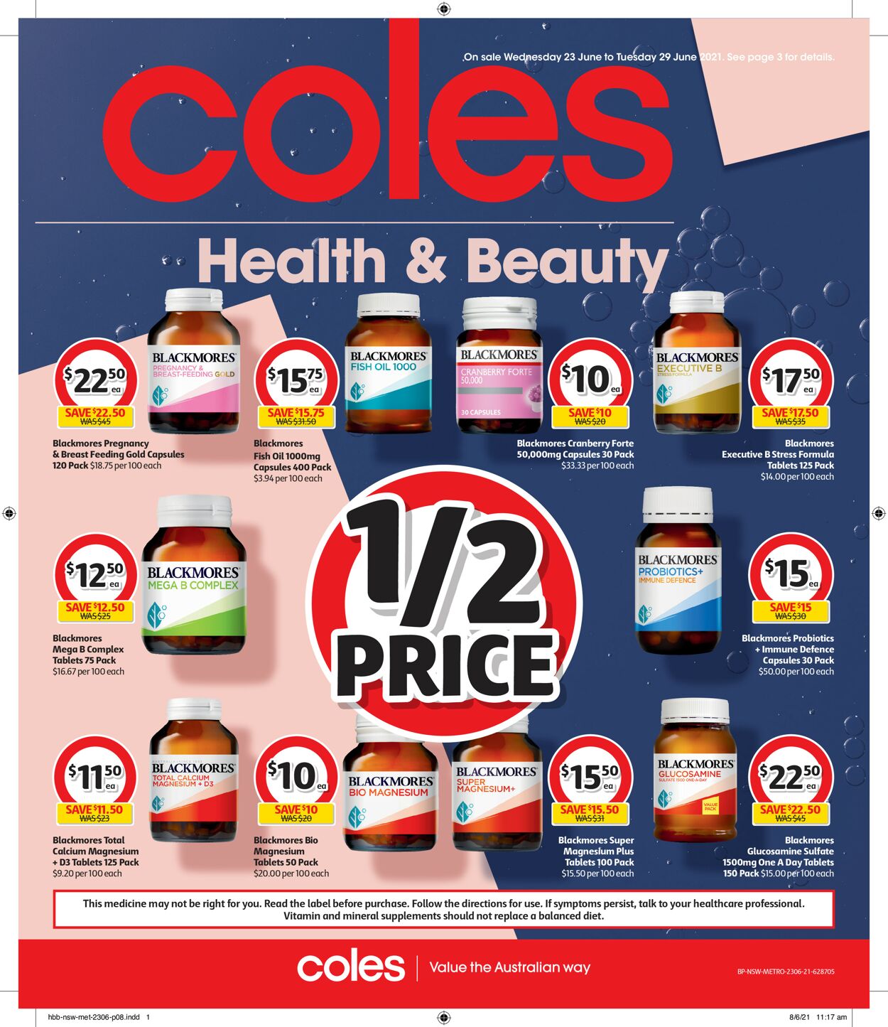 Catalogue Coles 23.06.2021 - 29.06.2021