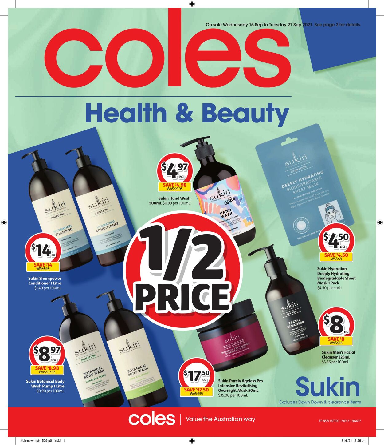 Catalogue Coles 15.09.2021 - 21.09.2021